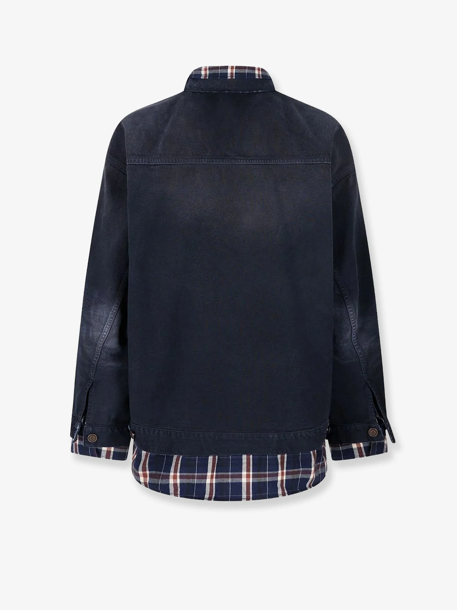 Balenciaga Canvas Jacket With Madras Inserts - Image 2