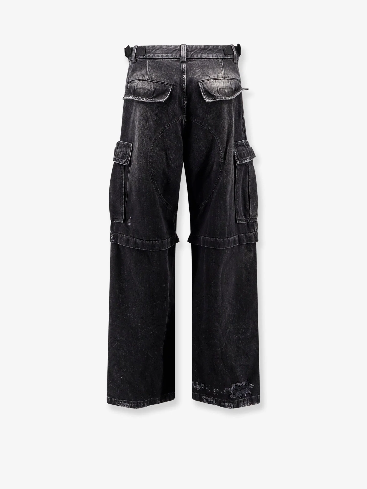 Balenciaga Cargo Black Denim Trousers - Image 4