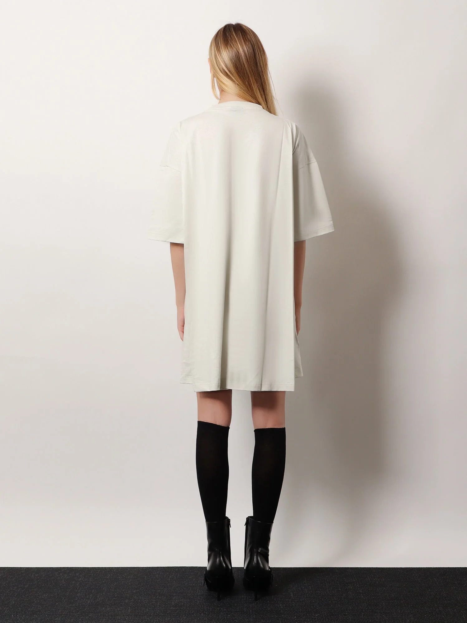 Balenciaga Cotton Jersey Semi Fitted Short Dress - Image 3