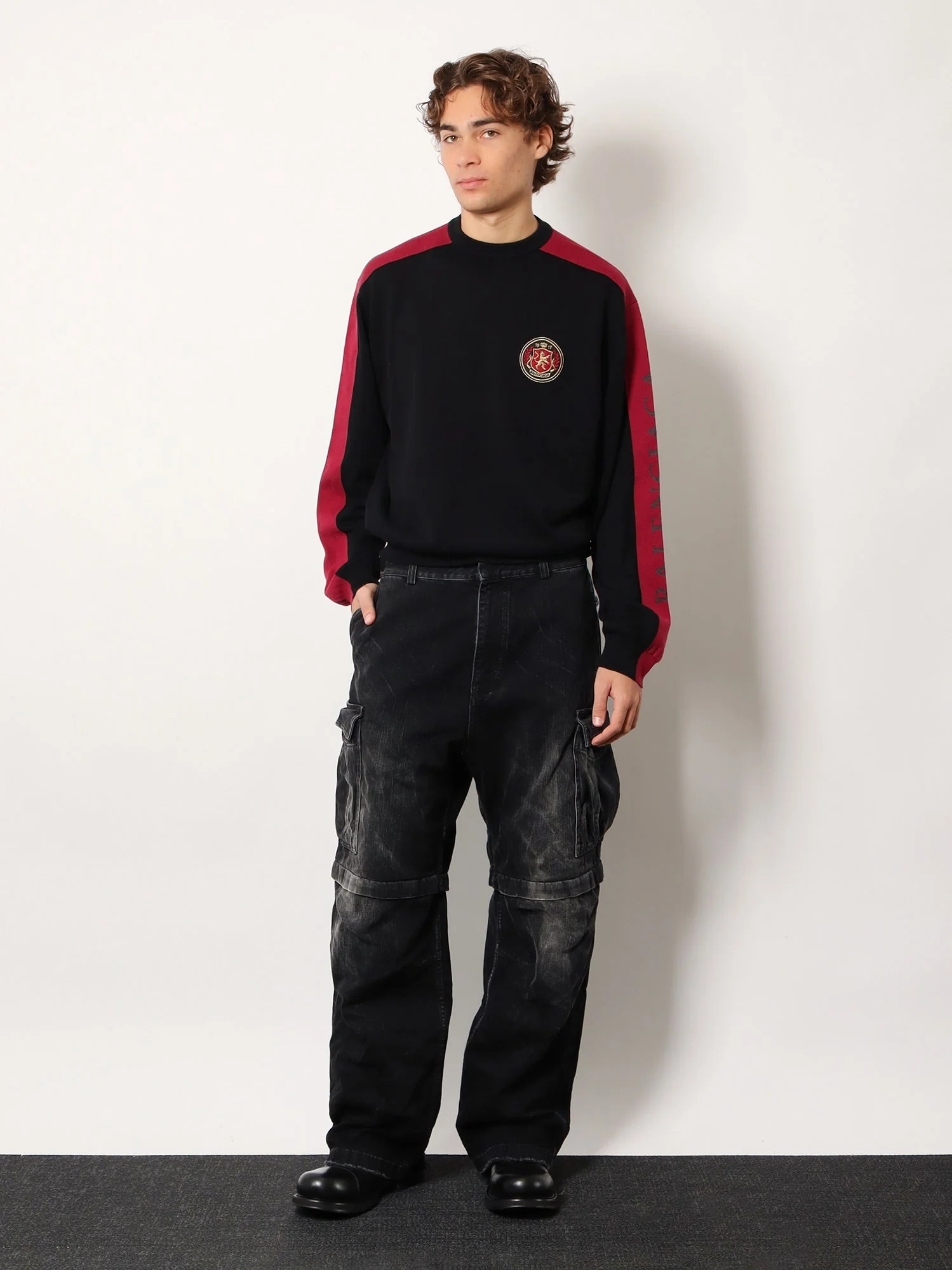 Balenciaga Cotton Sweater With Logo On The Front - Image 2