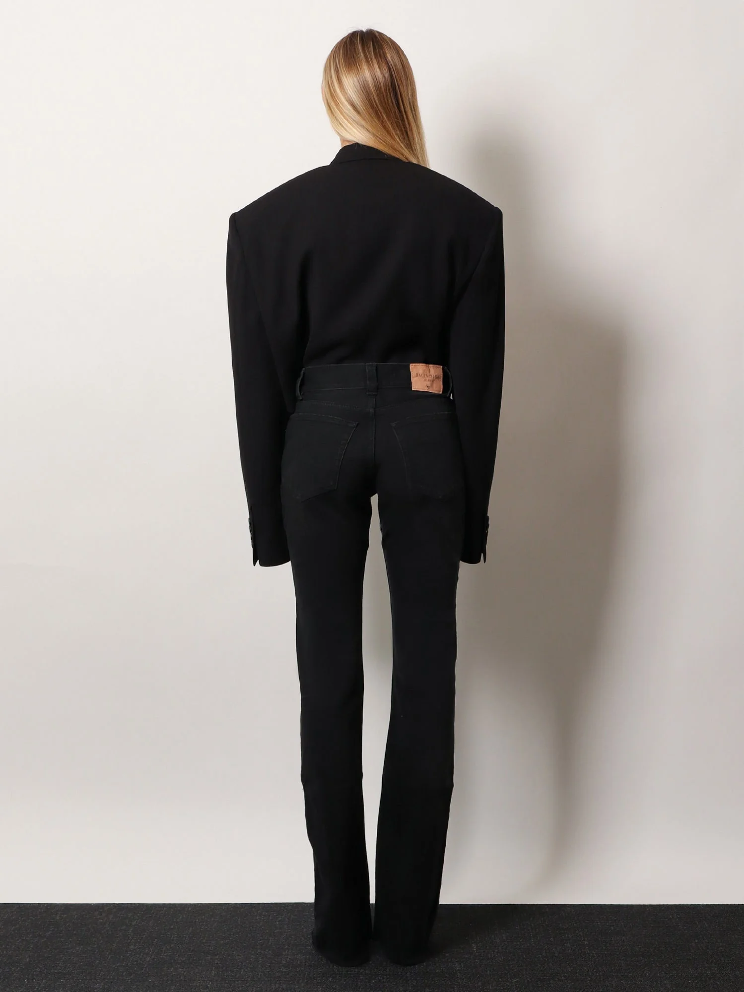 Balenciaga Denim Trousers With Frayed Edges - Image 3