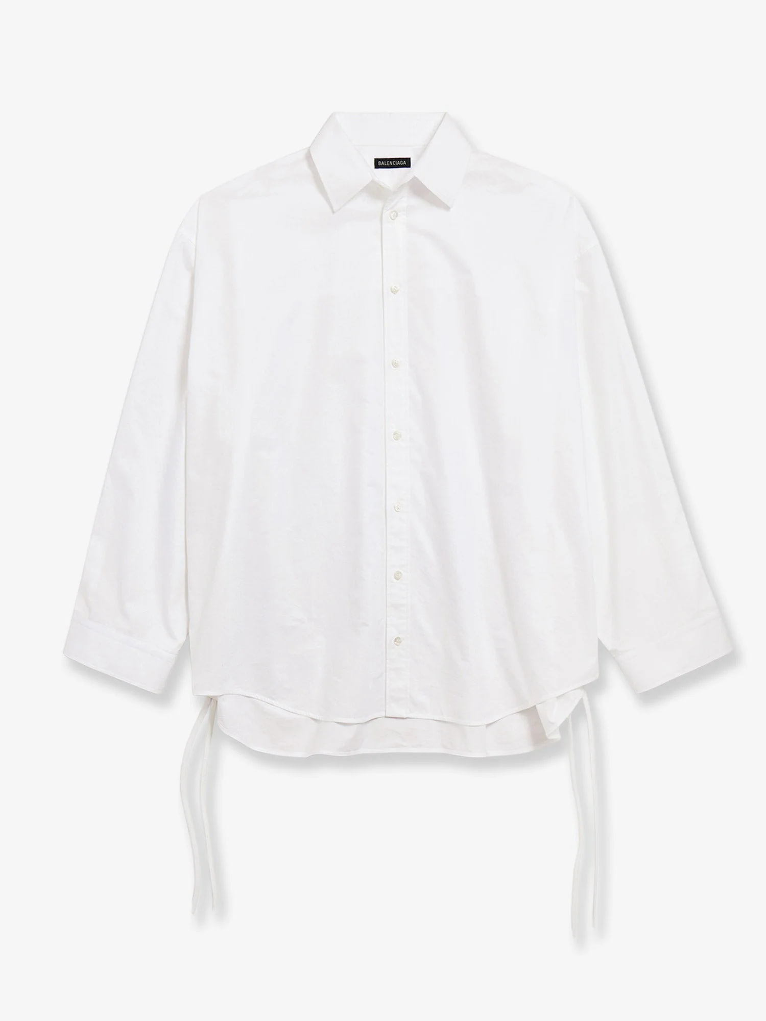 Balenciaga Lace-Up Cotton Shirt