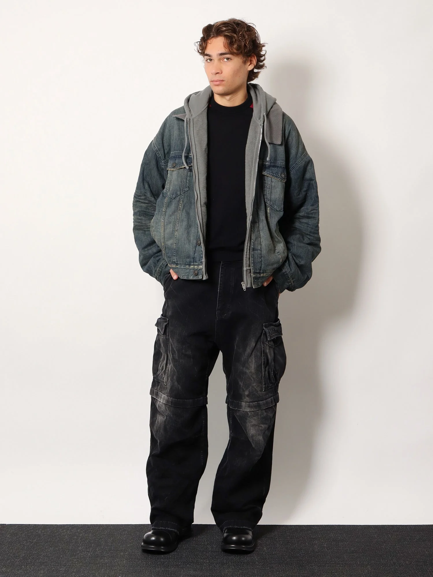 Balenciaga Layered Cotton Denim Jacket - Image 2