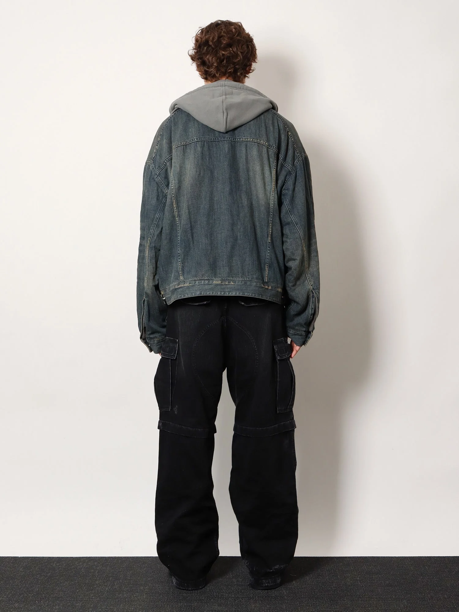 Balenciaga Layered Cotton Denim Jacket - Image 3
