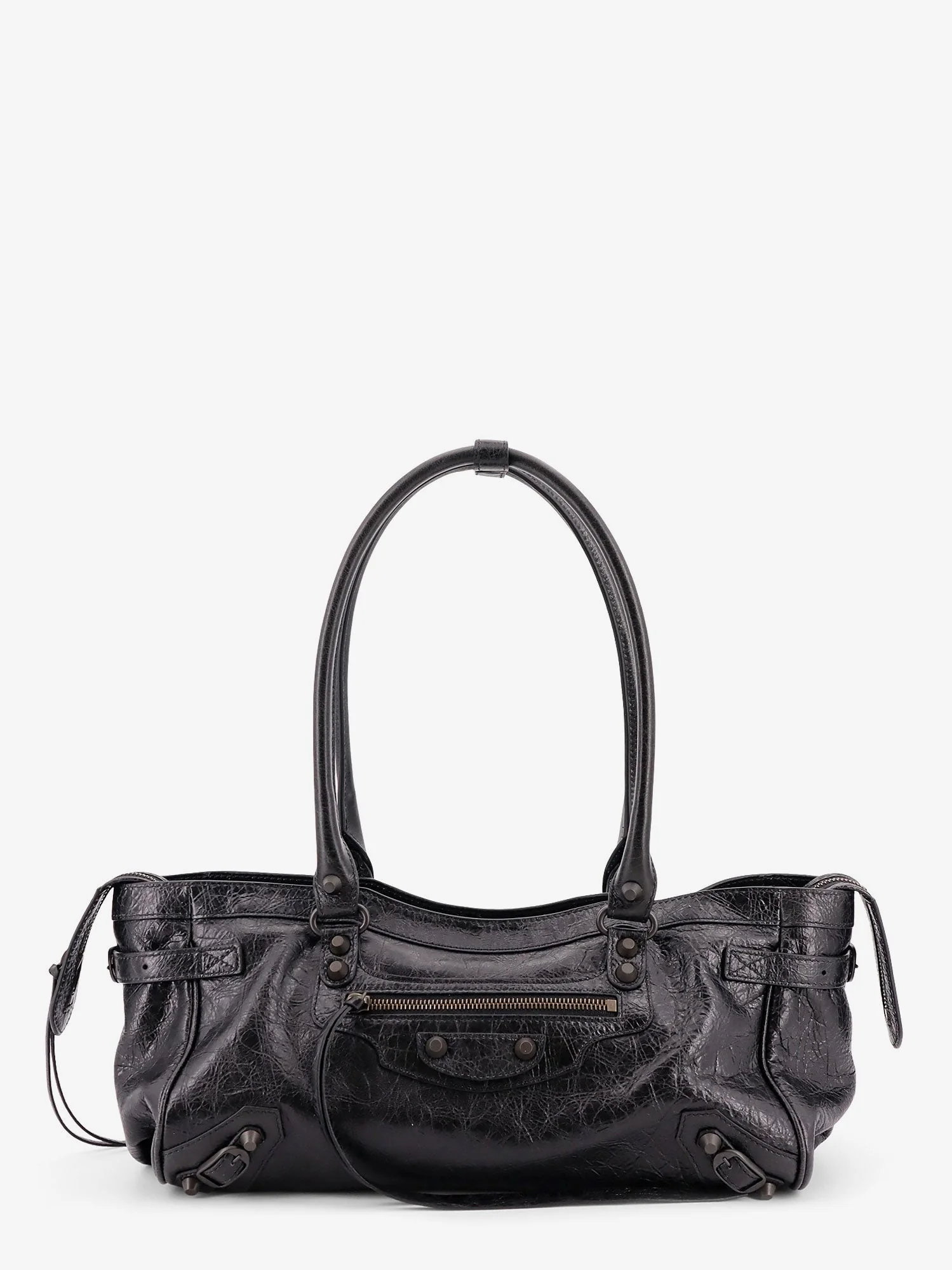 Balenciaga Le City East West Leather Shoulder Bag
