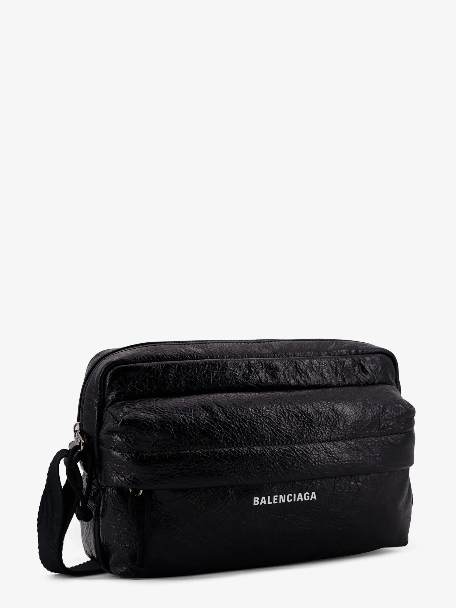 Balenciaga Leather Crossbody Bag With Logo On The Front - Image 4