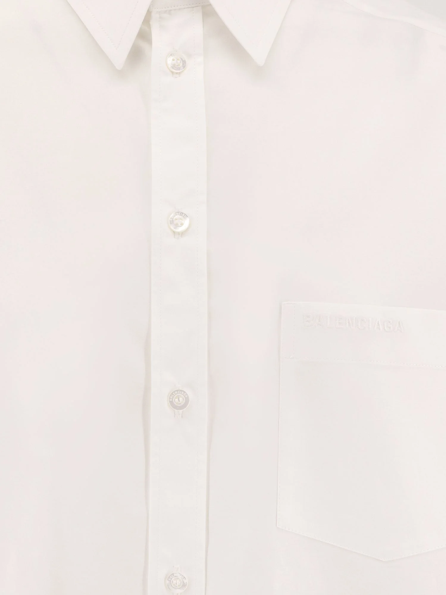 Balenciaga Oversize Cotton Shirt With Knotted Details - Image 5
