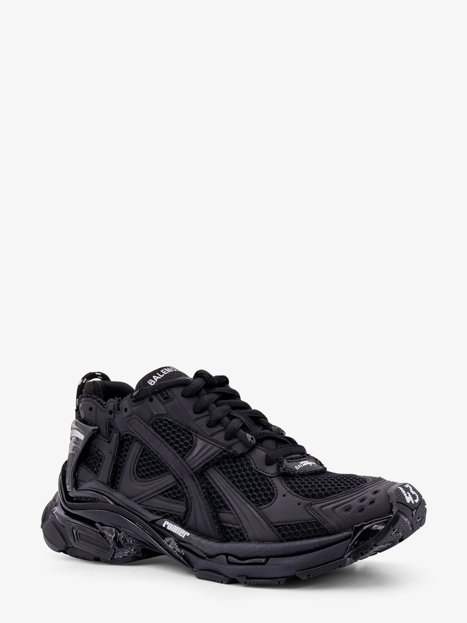 Balenciaga Runner Mesh And Leather Sneakers - Image 7