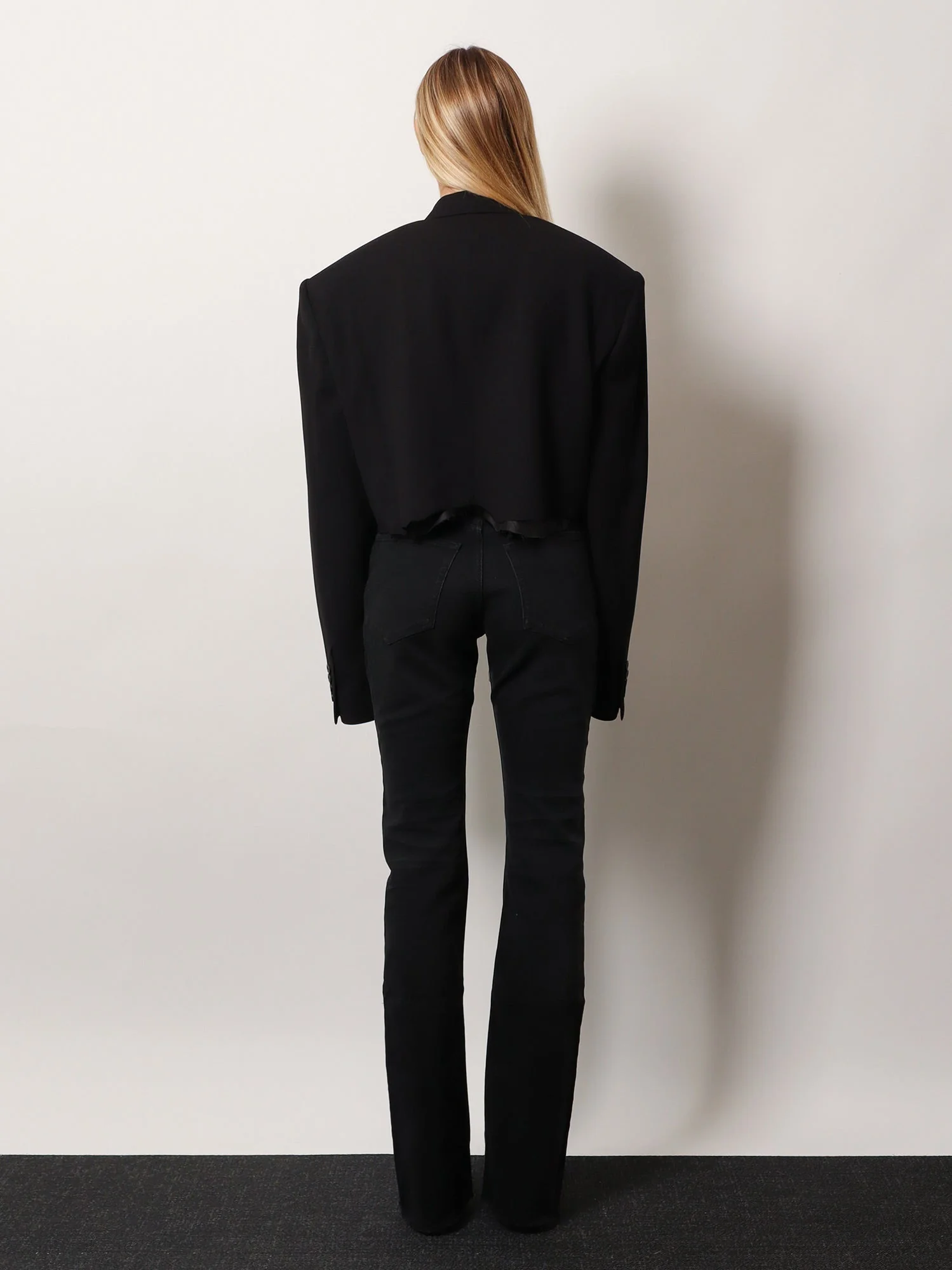 Balenciaga Single Breasted Cut Off Viscose And Wool Blazer - Image 3