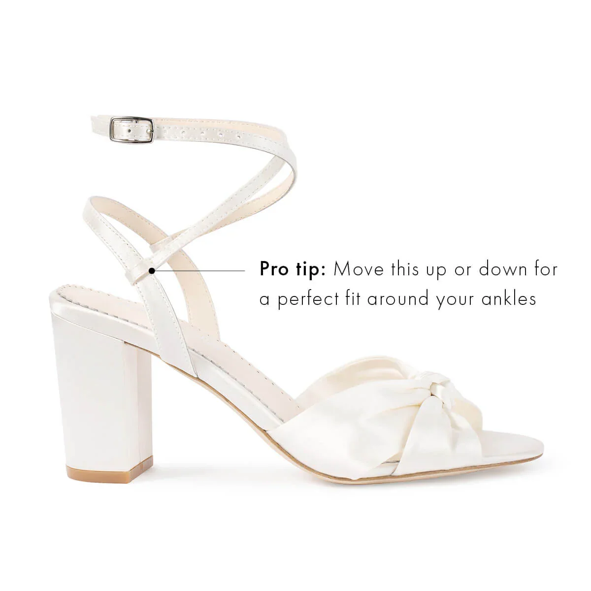 Bella Belle Sienna Silk Knotted Bow Block Heel Sandals - Image 5