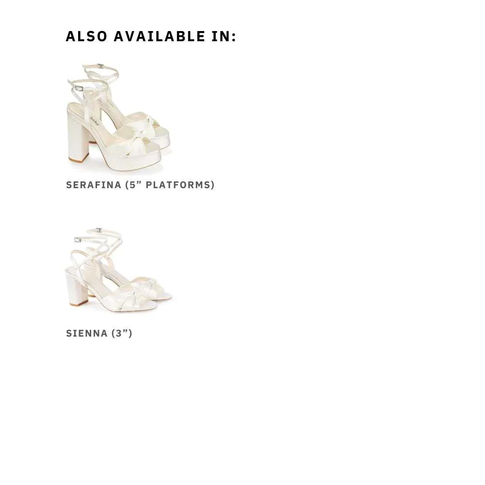 Bella Belle Sienna Silk Knotted Bow Block Heel Sandals - Image 6