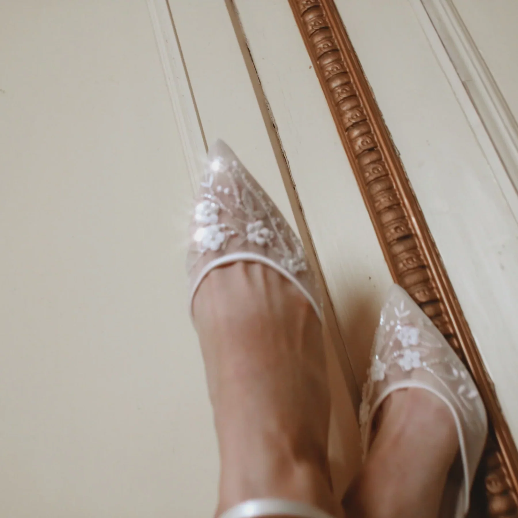 Bella Belle Thea Floral Illusion Wedding Shoes - Image 4