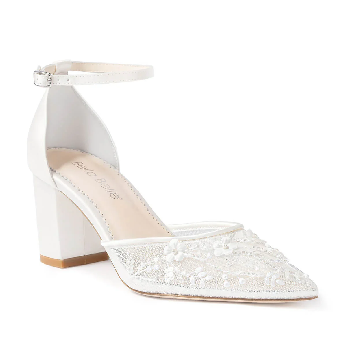 Bella Belle Thea Floral Illusion Wedding Shoes - Image 6