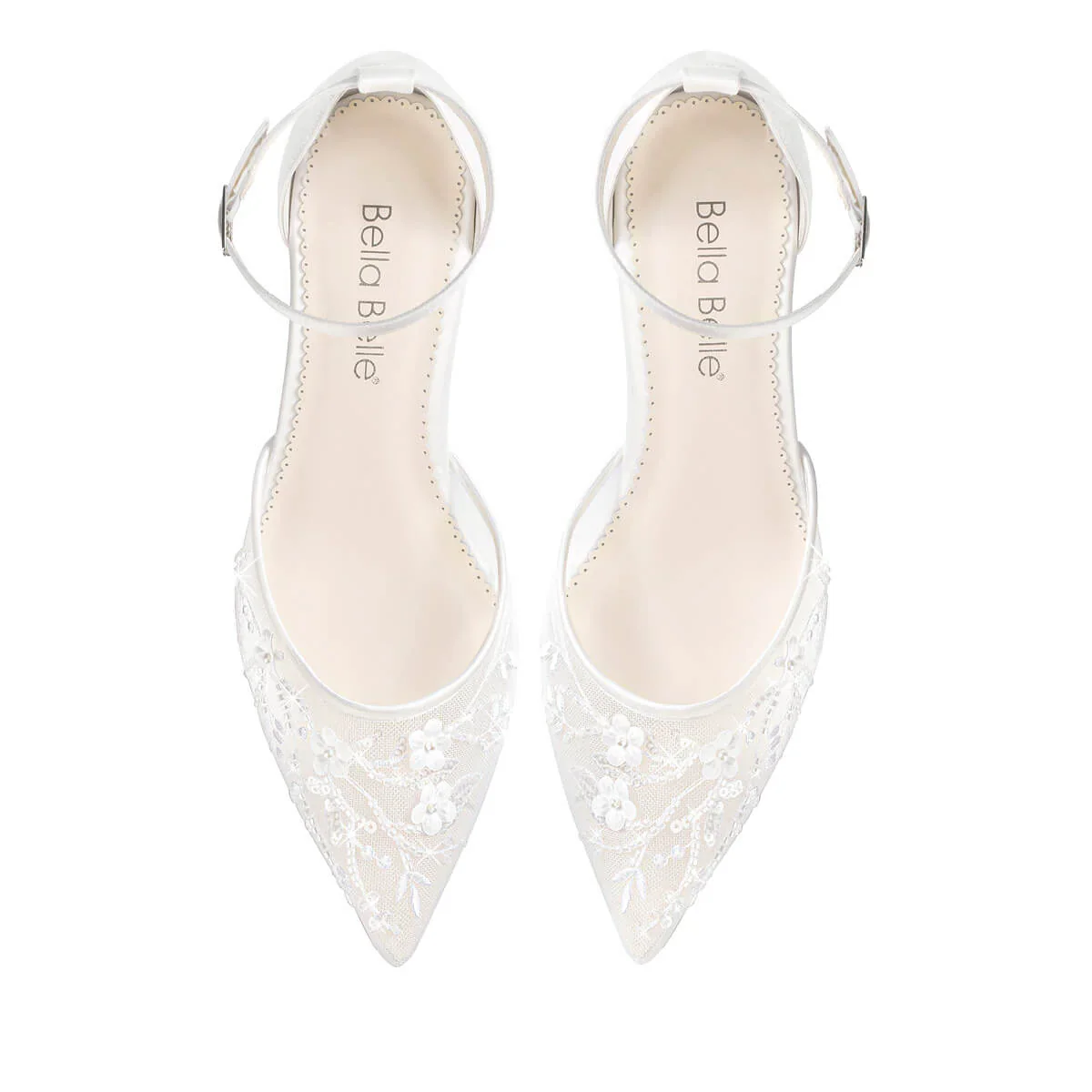 Bella Belle Thea Floral Illusion Wedding Shoes - Image 8
