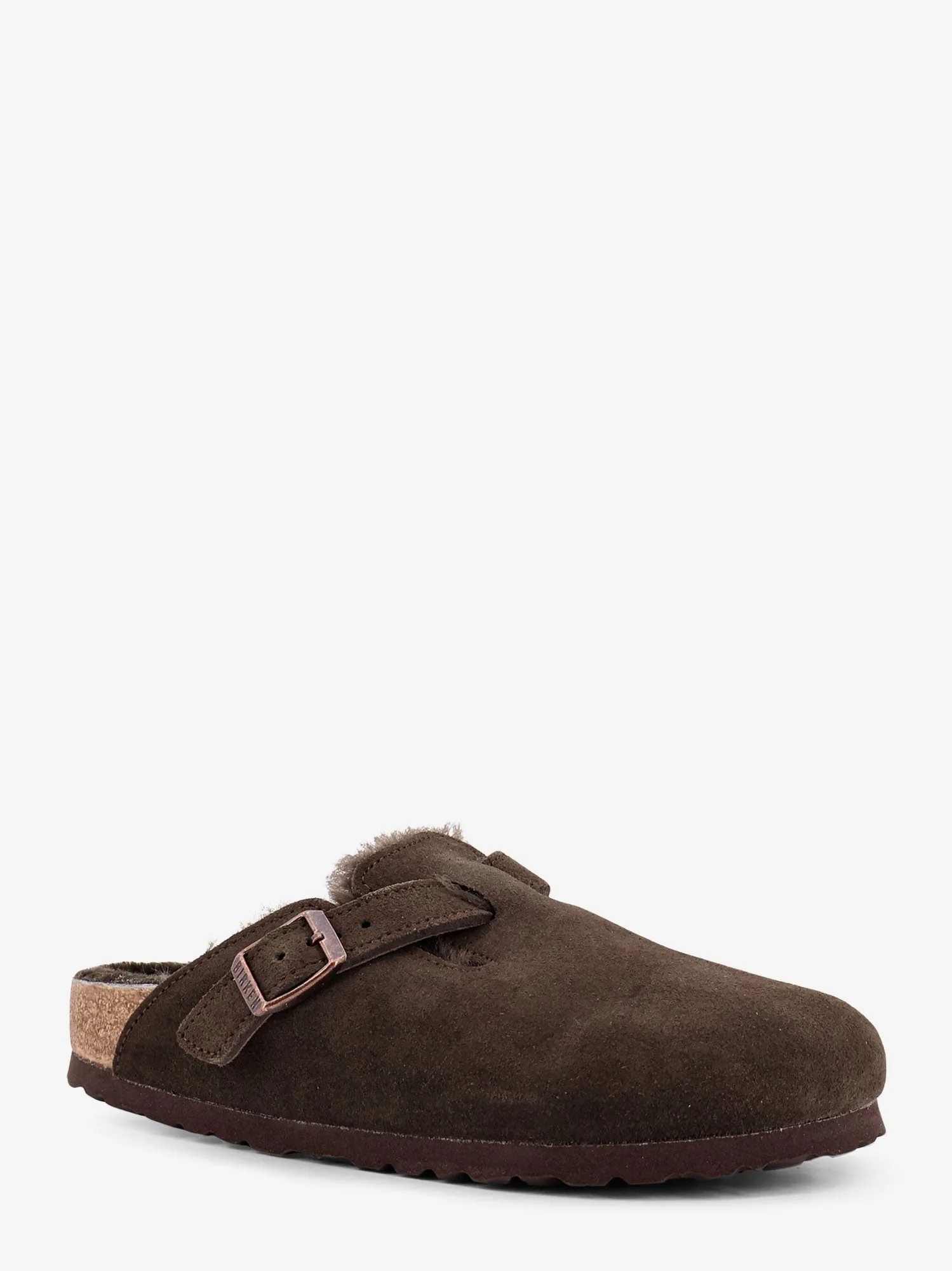 Birkenstock Boston Vl/Shearling Suede Mule - Image 2