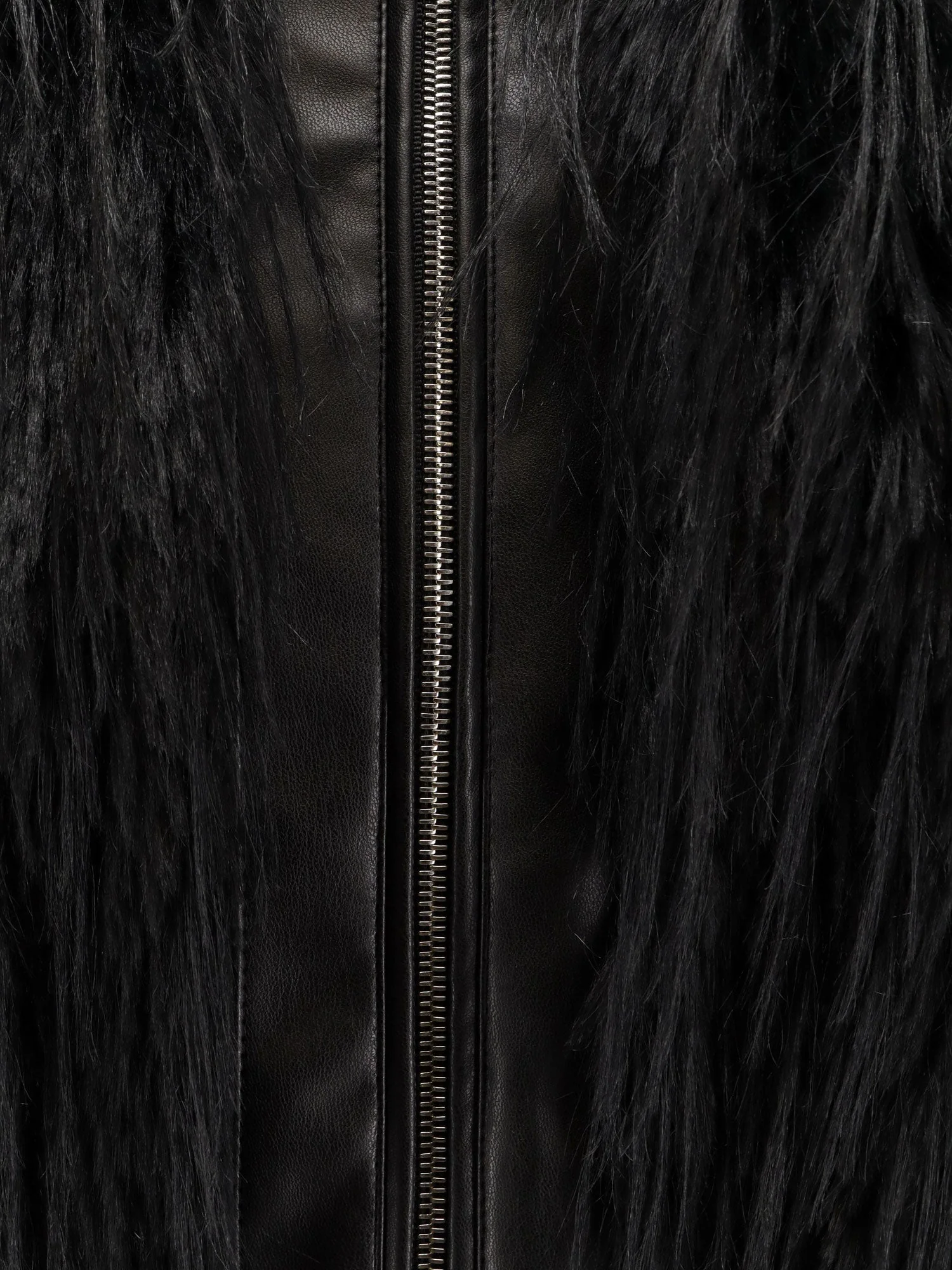 Boss Cecool Faux Leather Jacket With Feathers - Image 3