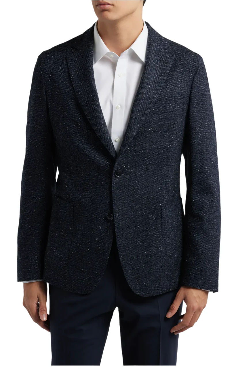 Boss Virgin Wool Blend Herringbone Sport Coat - Image 2
