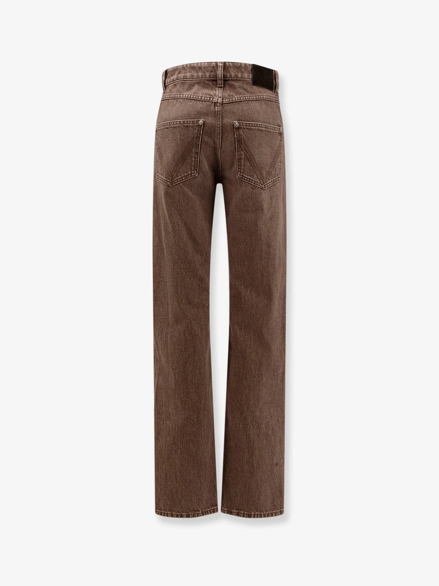 Bottega Veneta Brown Washed Boyfriend Denim Trousers - Image 2