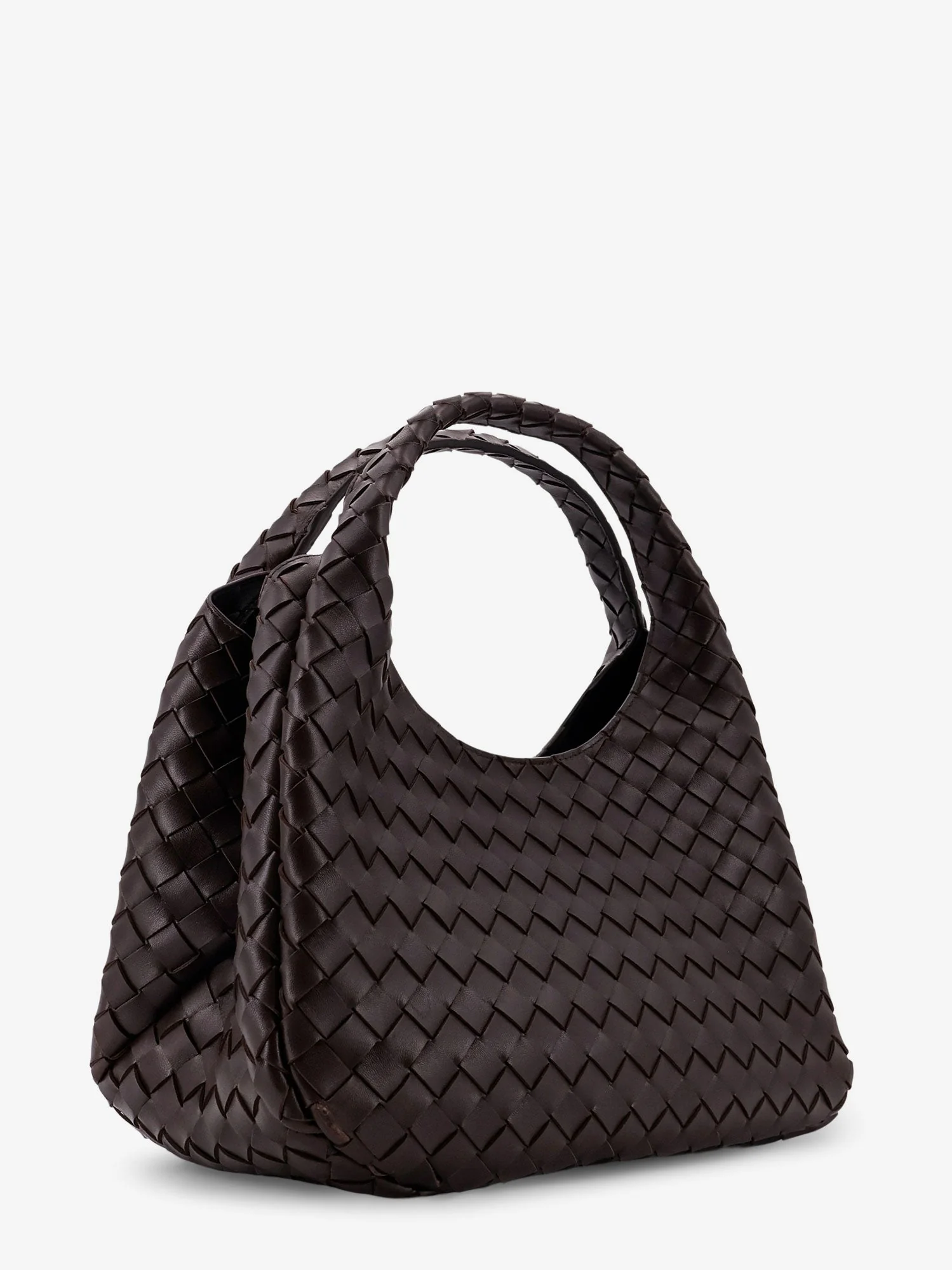 Bottega Veneta Campana Leather Shoulder Bag With Intrecciato Motif - Image 3