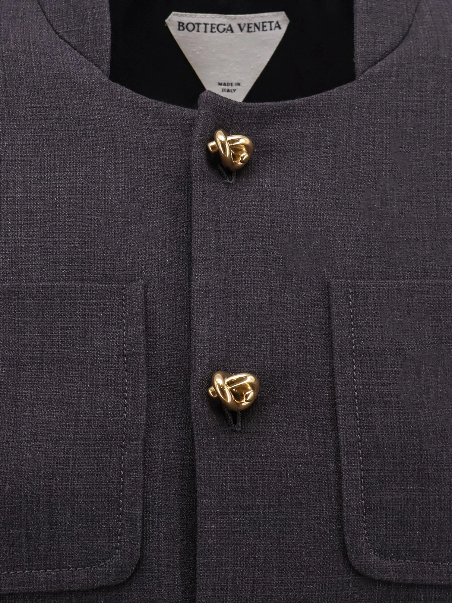 Bottega Veneta Cotton And Viscose Blazer With Knots Detail - Image 3