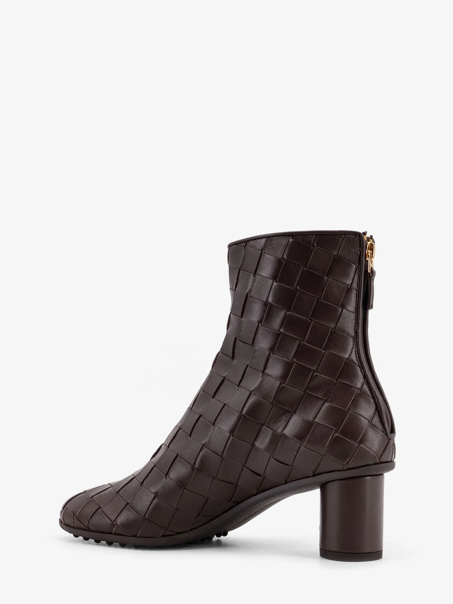 Bottega Veneta Leather Ankle Boots With Intrecciato Motif - Image 3