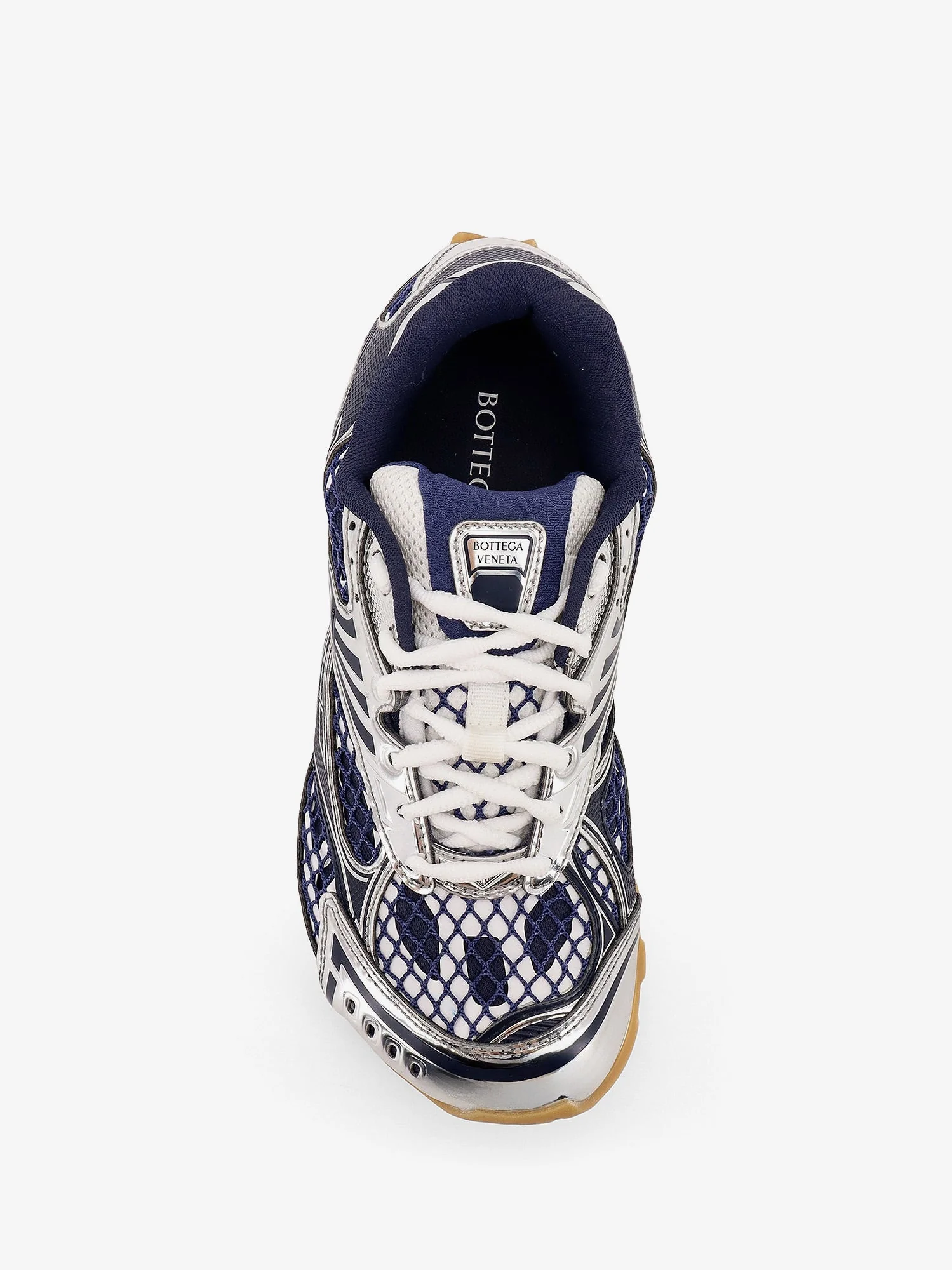 Bottega Veneta Orbit Leather And Mesh Sneakers - Image 5