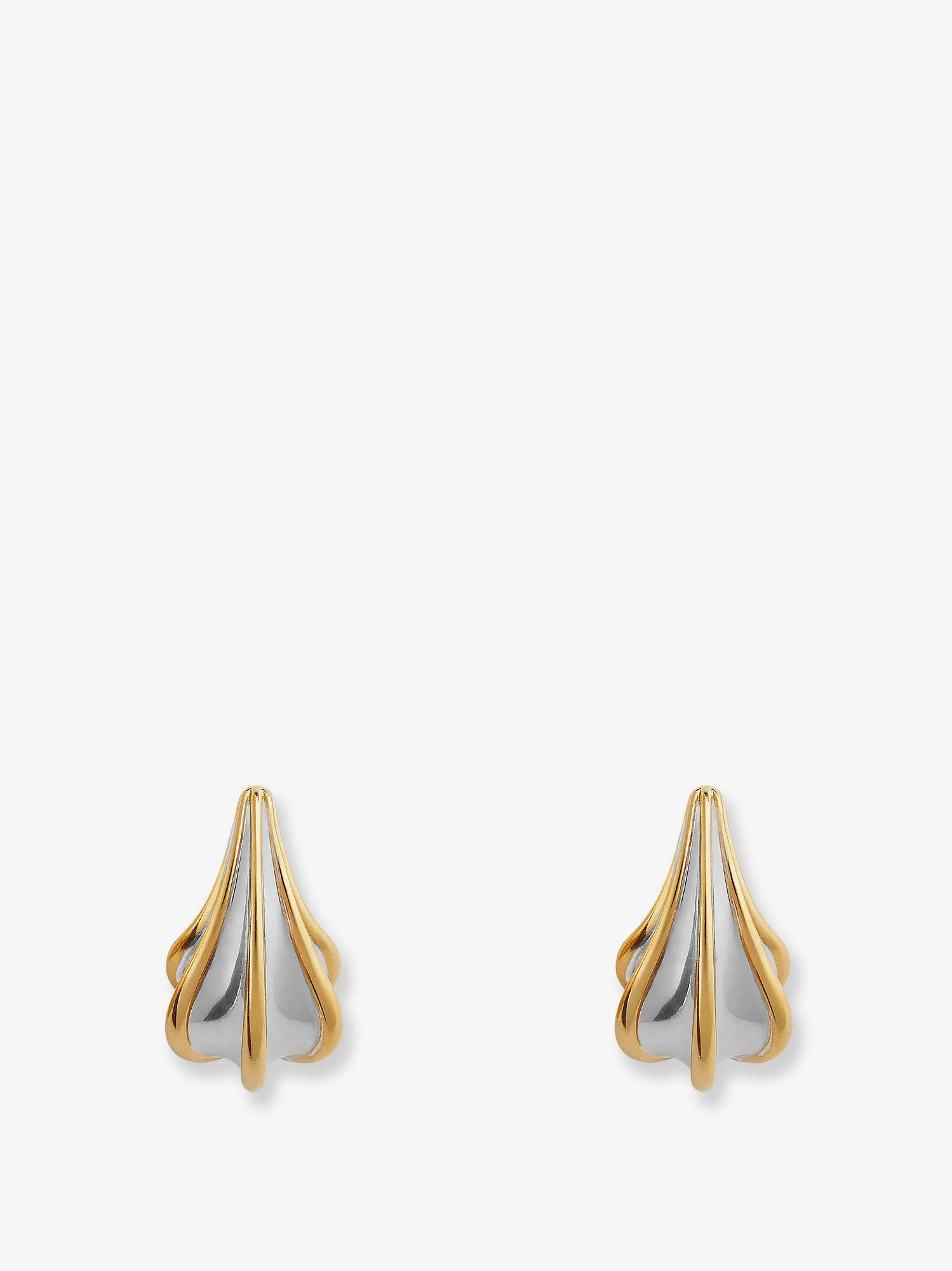 Bottega Veneta Silver Earrings - Image 3