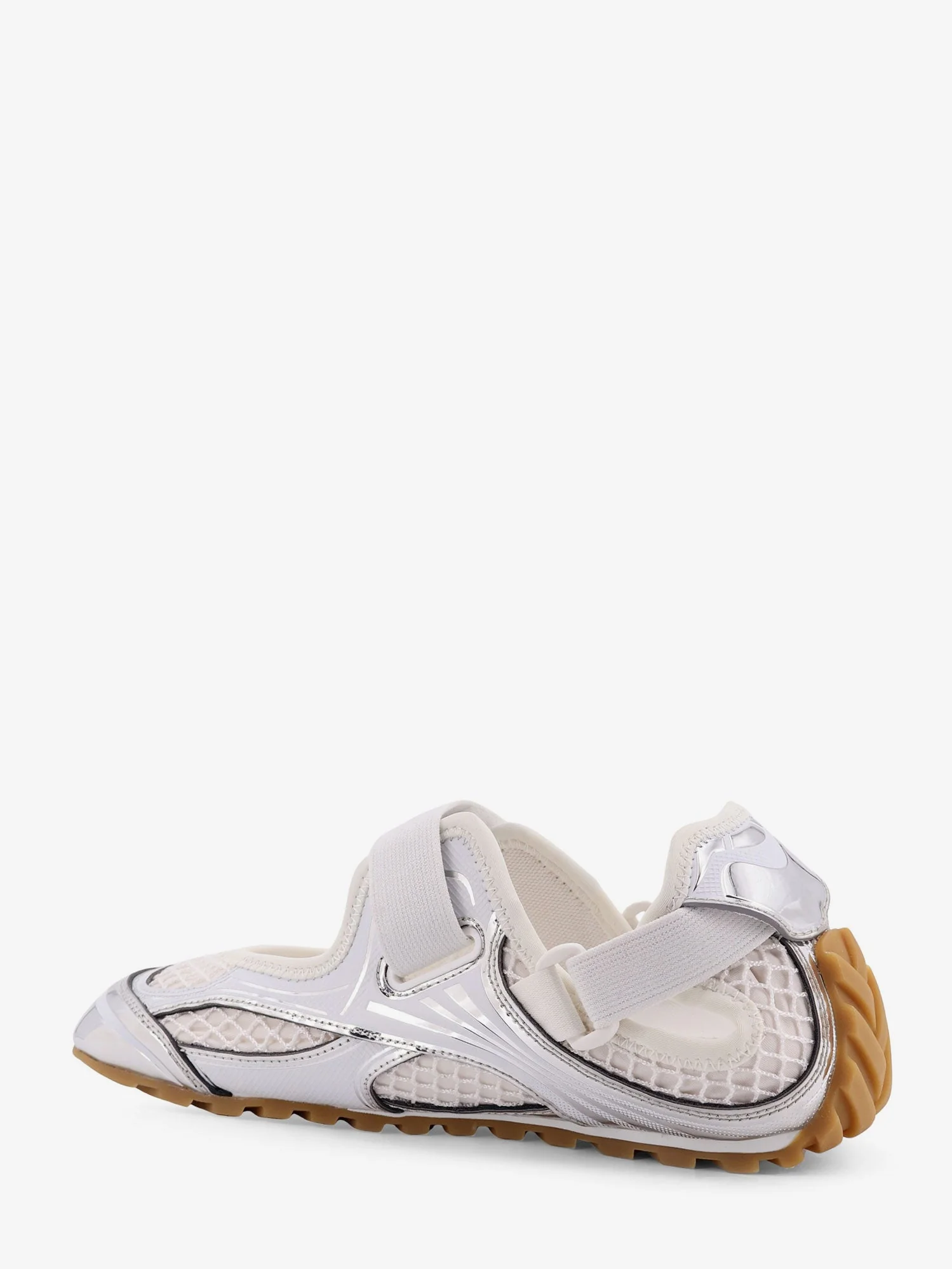 Bottega Veneta Technical Fabric And Mesh Mary-Jane Sneakers - Image 3