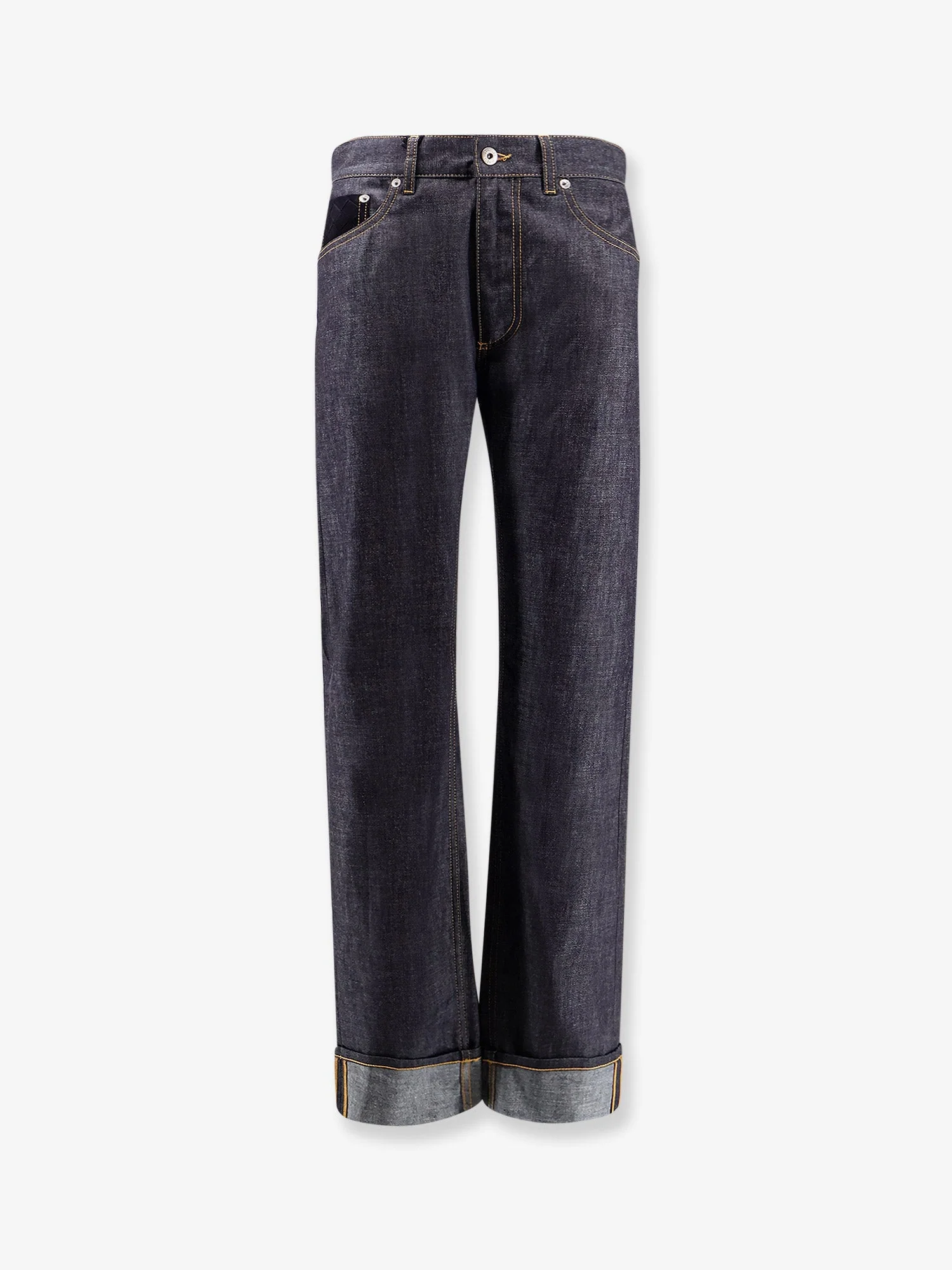 Bottega Veneta Turned Up Jeans With Straight Leg