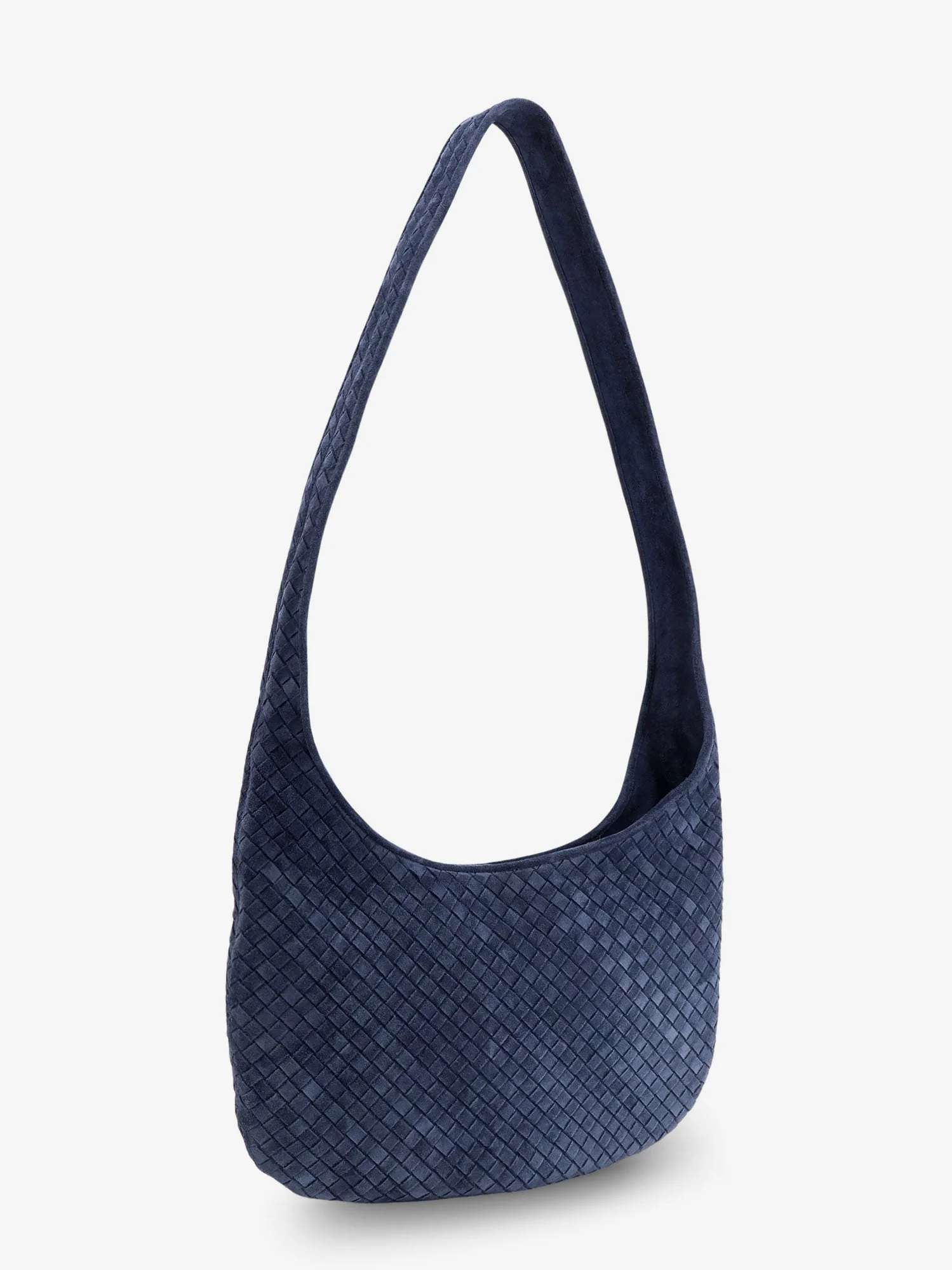 Bottega Veneta Veneto Suede Crossbody Bag With Intrecciato Motif - Image 3