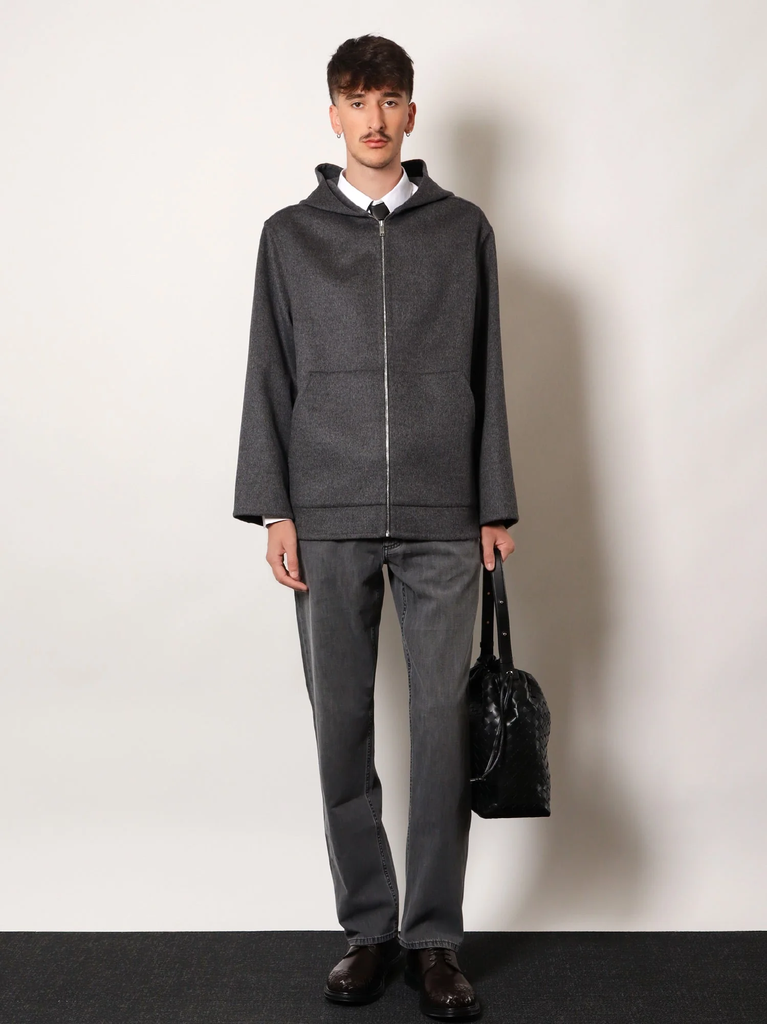 Bottega Veneta Wool Jacket With Hood - Image 2