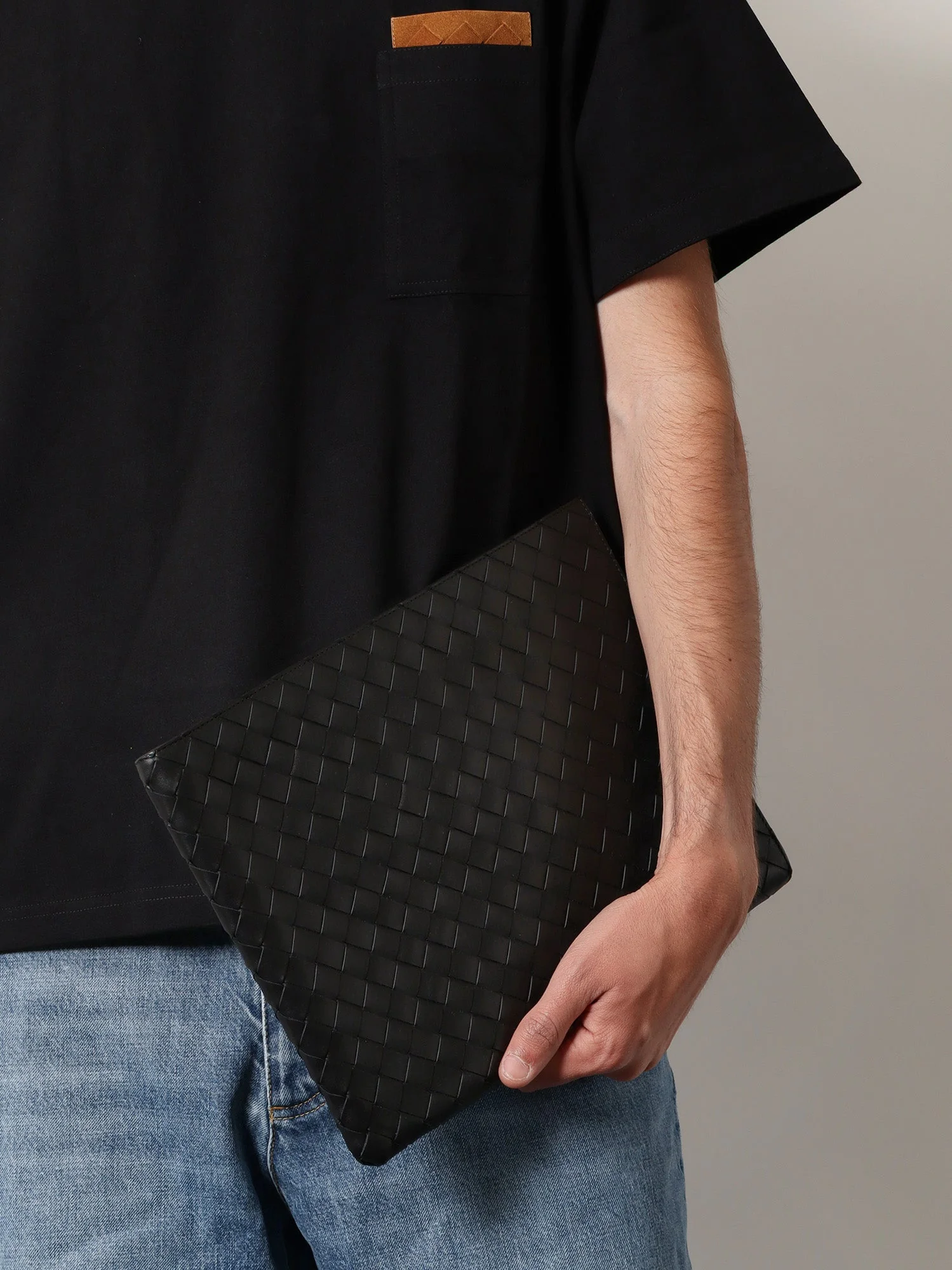Bottega Veneta Woven Leather Pochette - Image 2