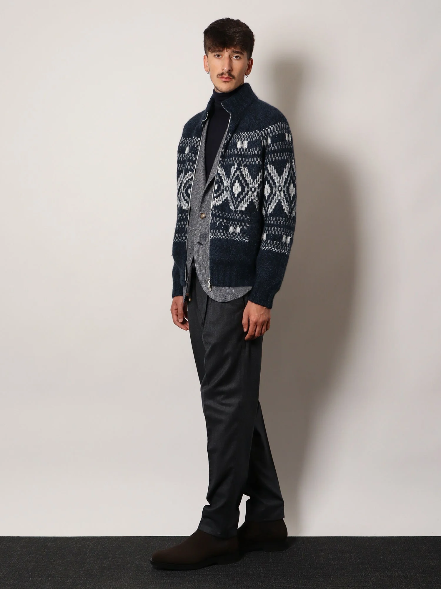 Brunello Cucinelli Alpaca Blend Cardigan With Embroideries - Image 2
