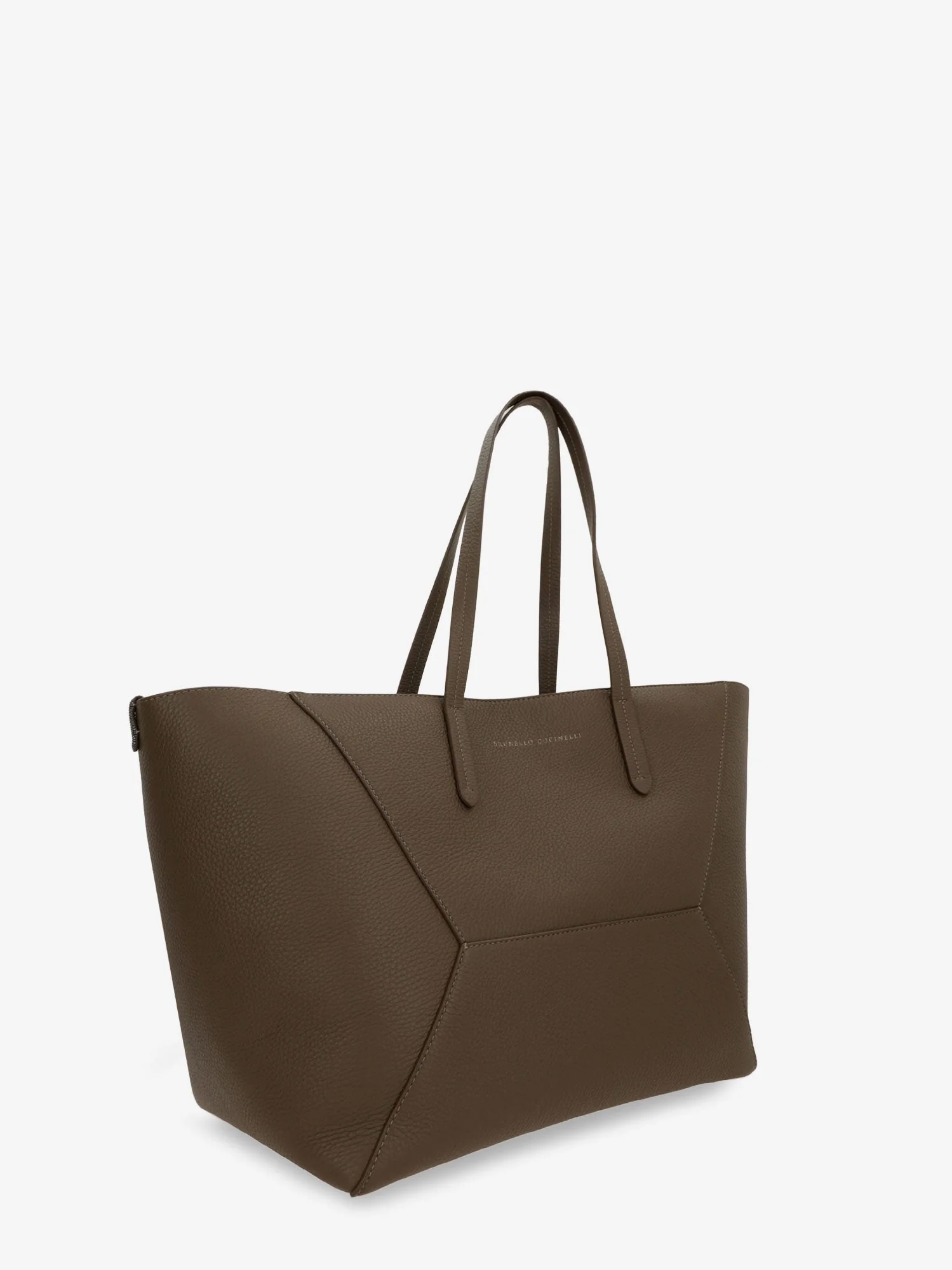 Brunello Cucinelli Bc Duo Hammered Leather Shoulder Bag - Image 3