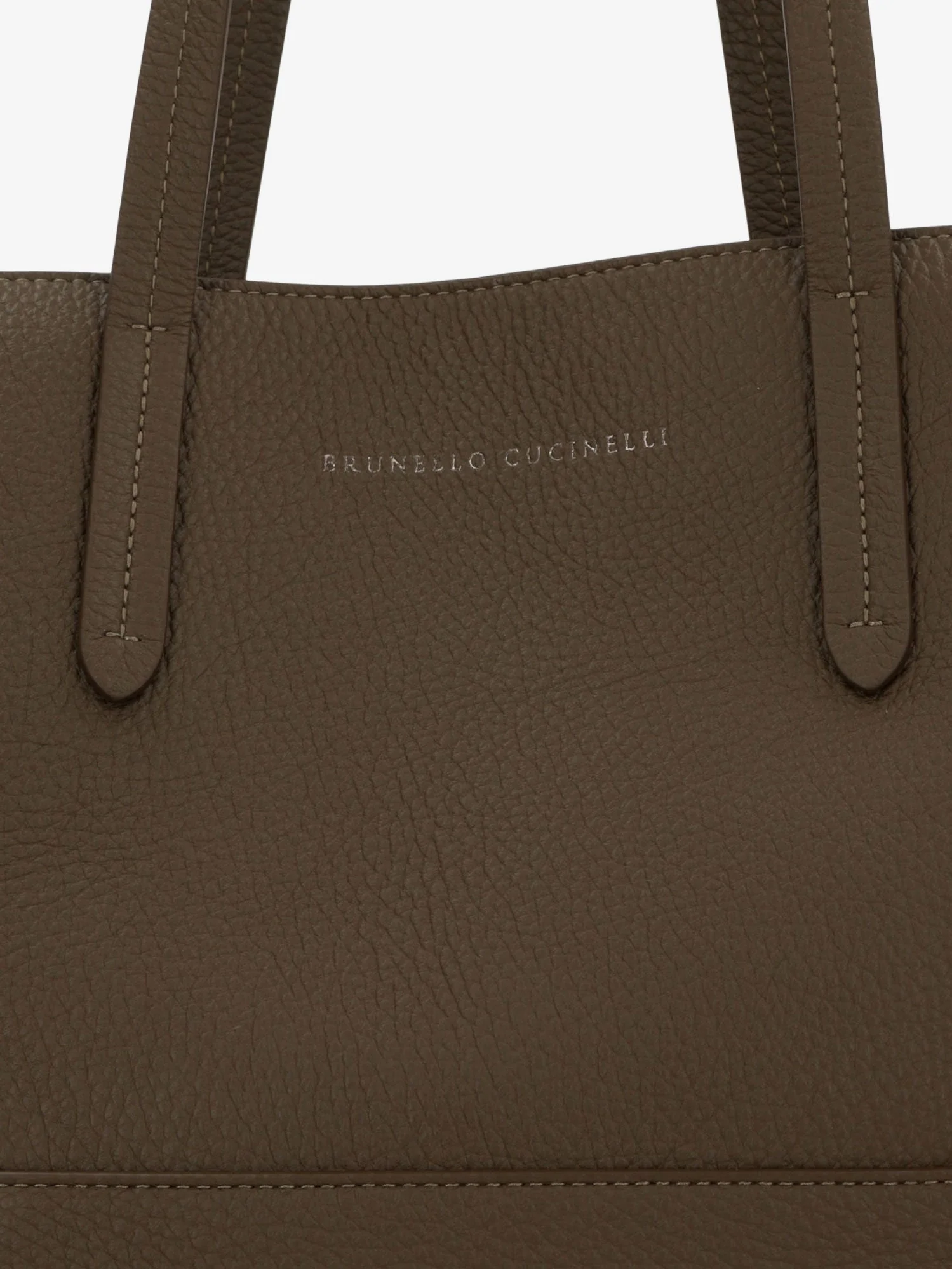 Brunello Cucinelli Bc Duo Hammered Leather Shoulder Bag - Image 4