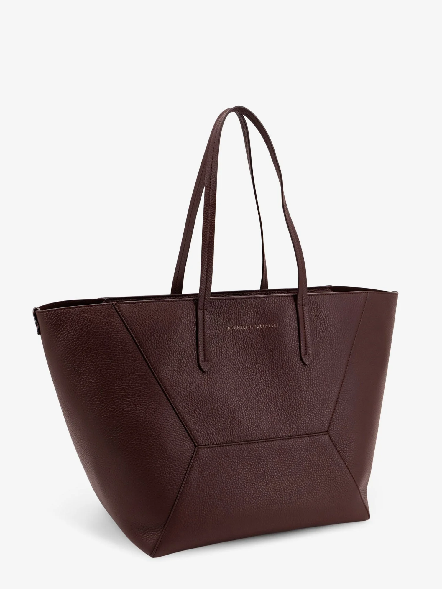 Brunello Cucinelli Bc Duo Hammered Leather Shoulder Bag - Image 7