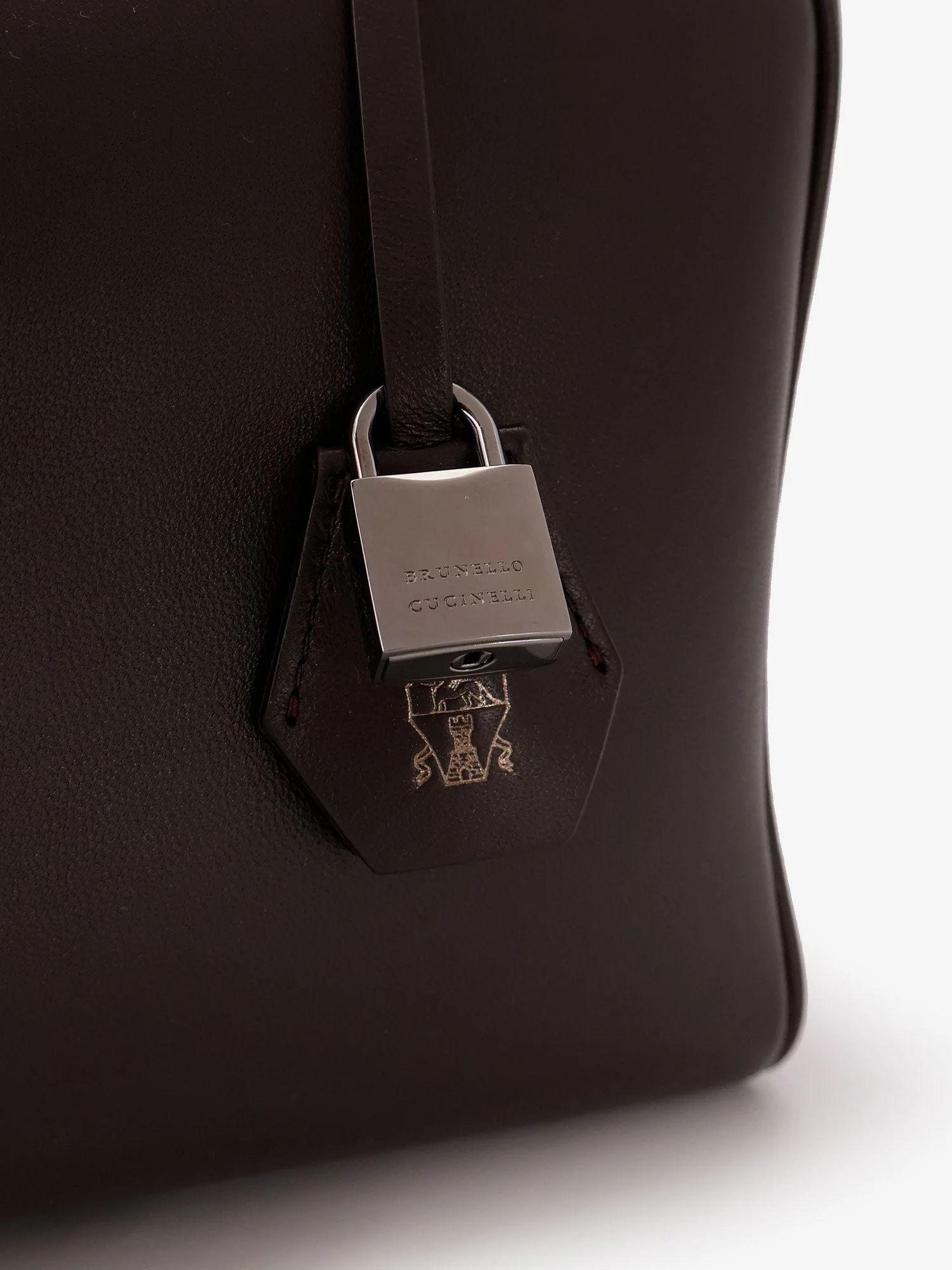 Brunello Cucinelli Boston Explorer Leather Crossbody Bag - Image 5