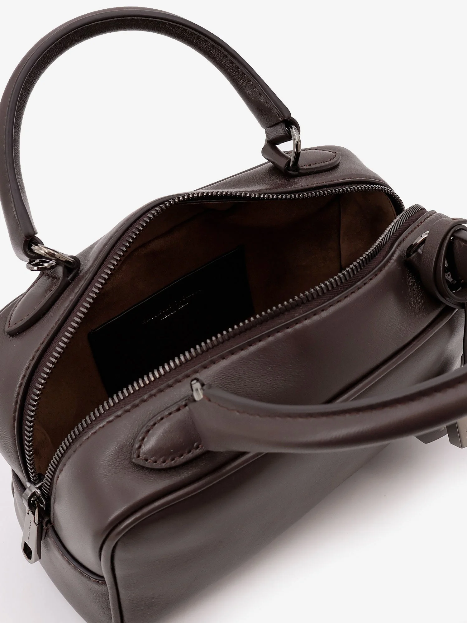 Brunello Cucinelli Boston Explorer Small Leather Crossbody Bag - Image 4
