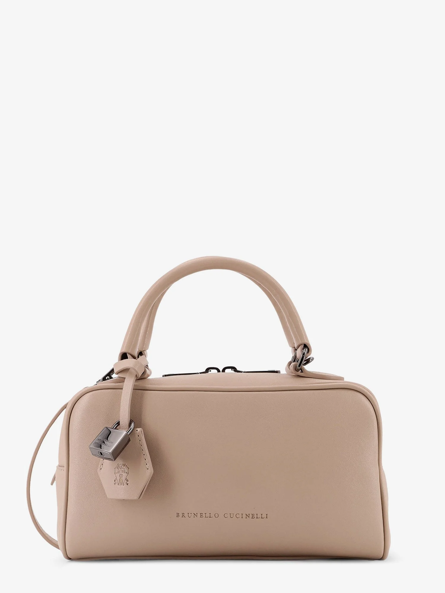 Brunello Cucinelli Boston Explorer Small Leather Crossbody Bag - Image 6