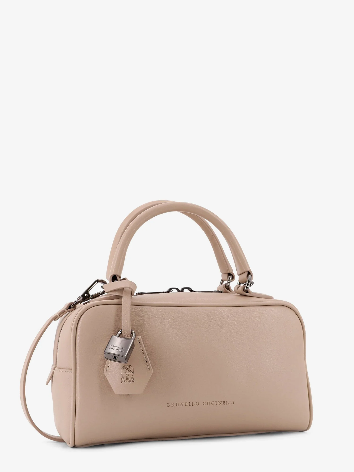 Brunello Cucinelli Boston Explorer Small Leather Crossbody Bag - Image 8