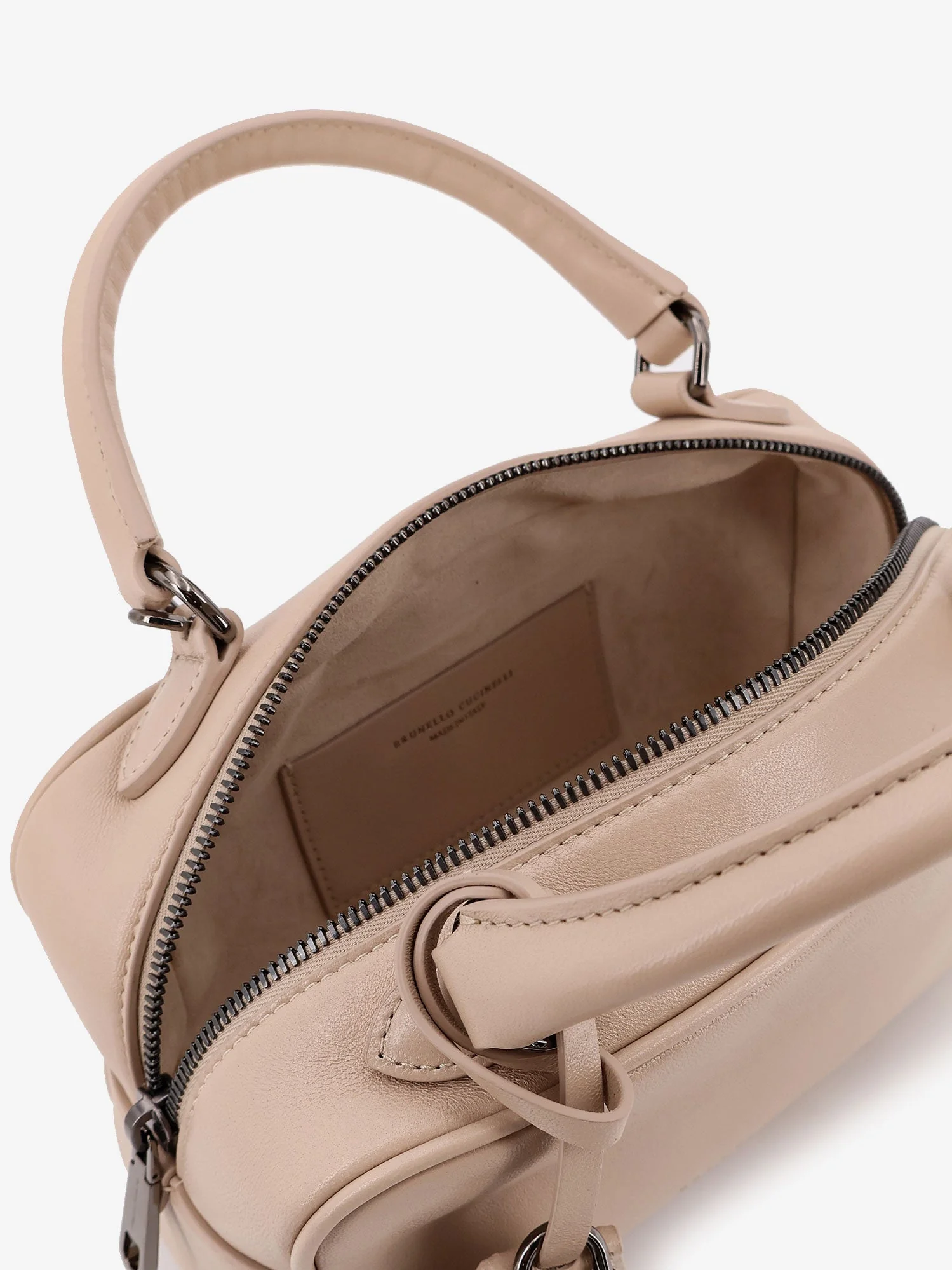 Brunello Cucinelli Boston Explorer Small Leather Crossbody Bag - Image 9