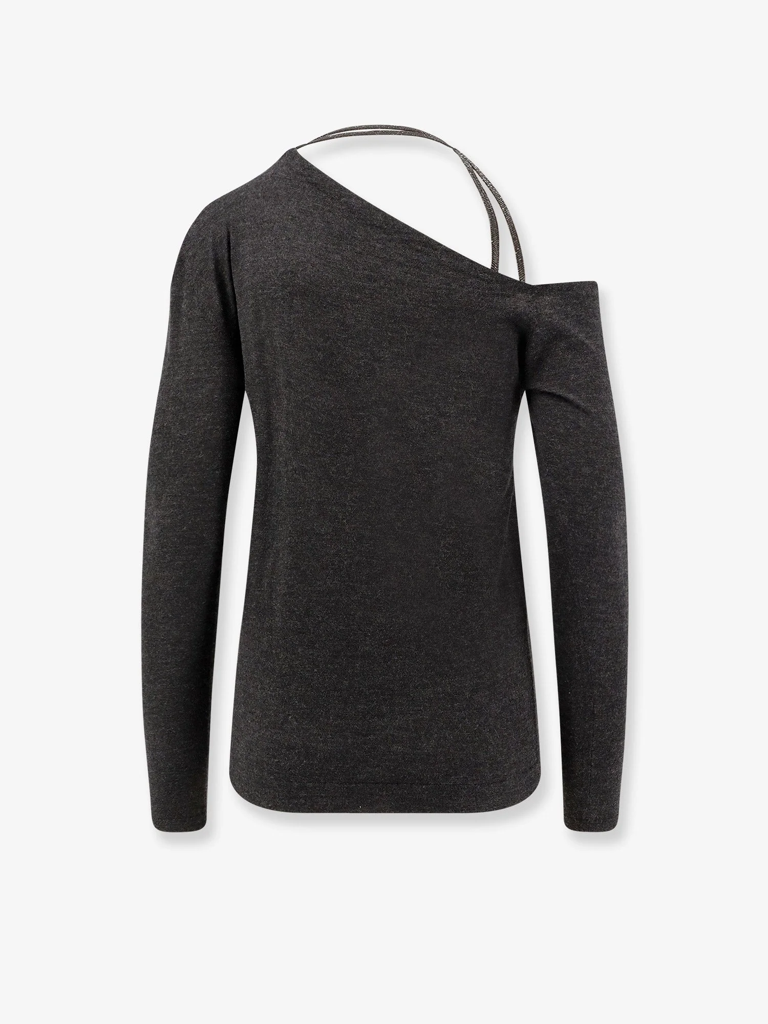 Brunello Cucinelli Cashmere And Silk Blend Sweater With Monili Detail - Image 2
