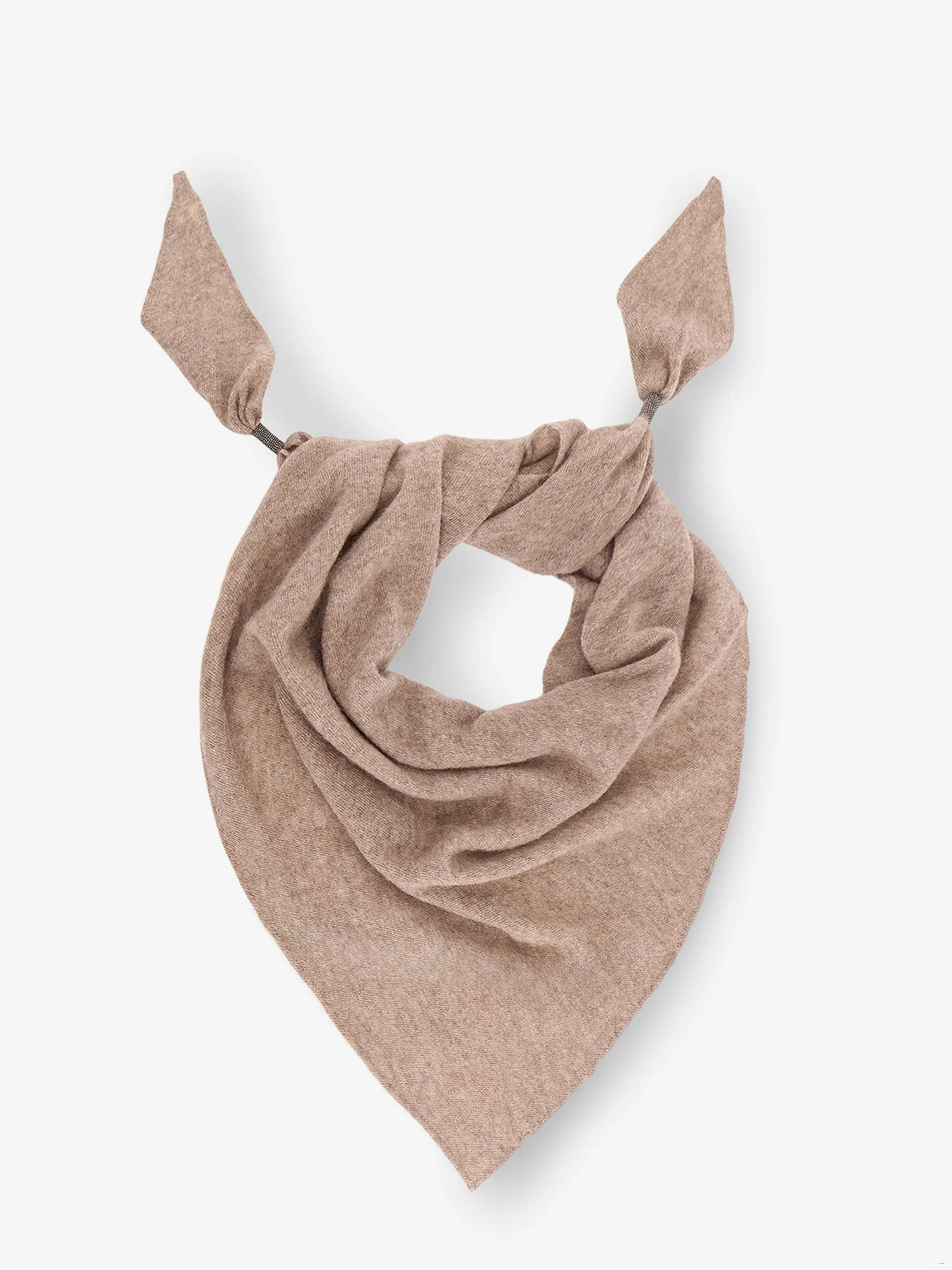 Brunello Cucinelli Cashmere Scarf With Monili Detail - Image 3