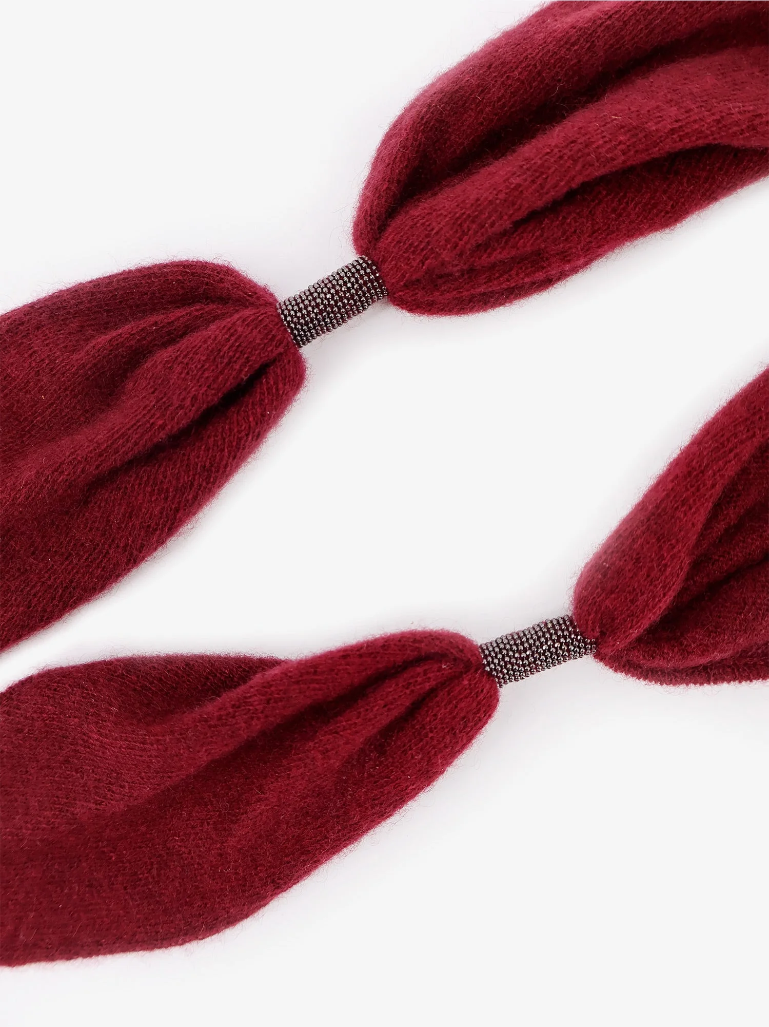 Brunello Cucinelli Cashmere Scarf With Monili Detail - Image 8
