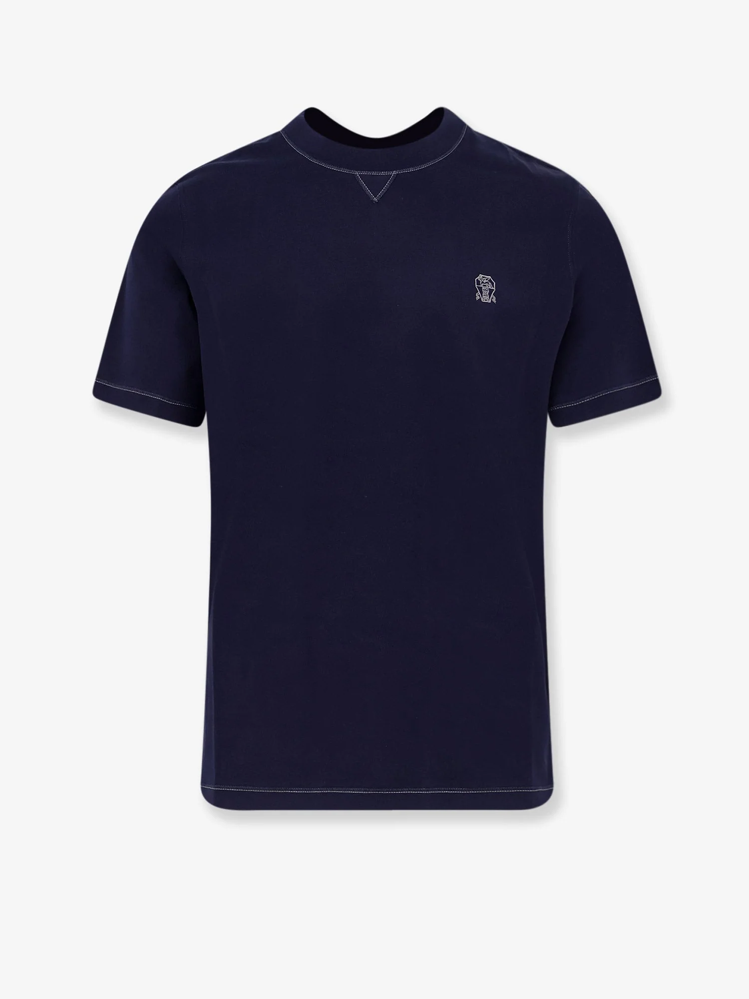 Brunello Cucinelli Cotton T-Shirt With Logo - Image 4