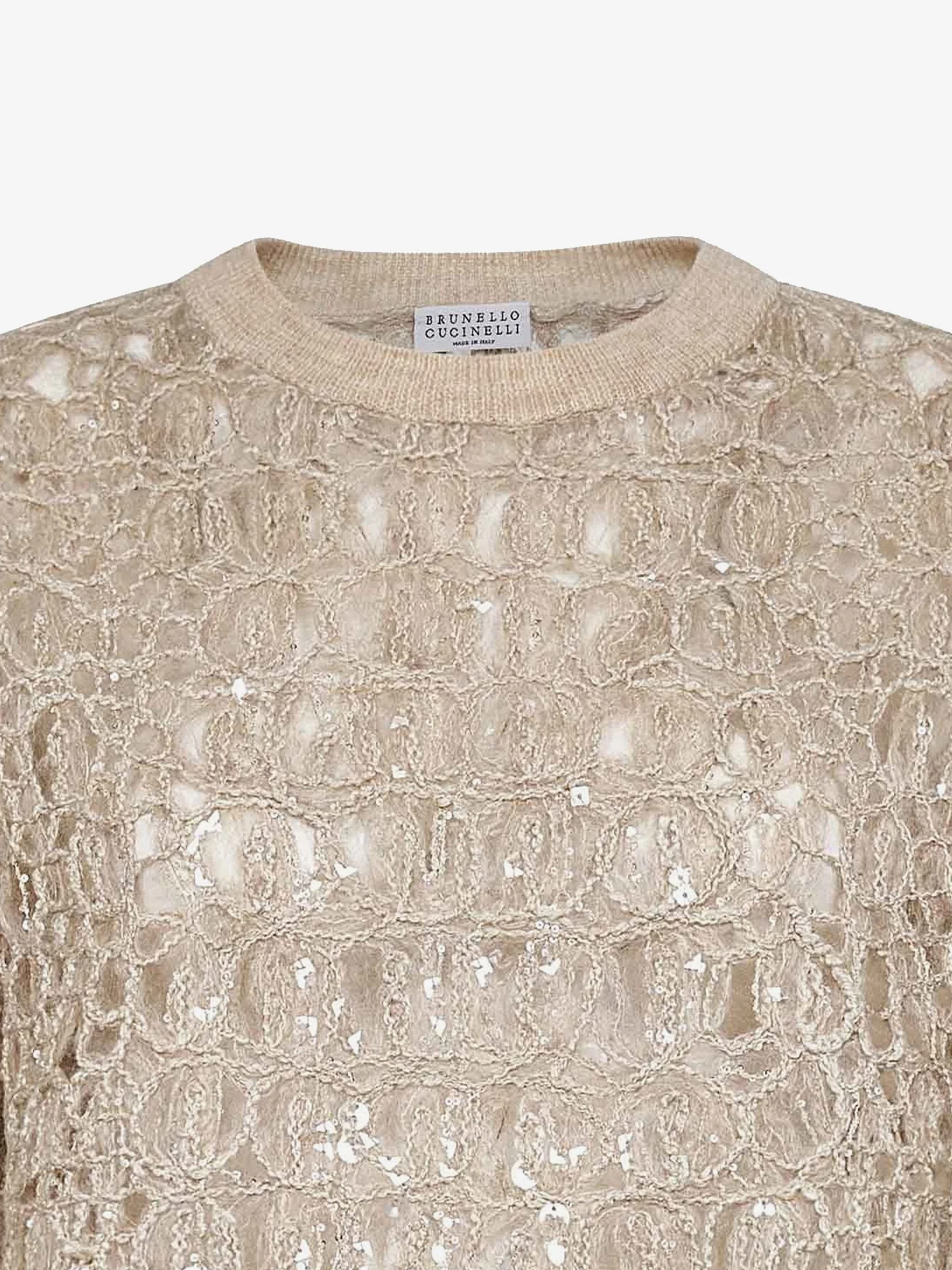 Brunello Cucinelli Dazzling Mohair, Silk And Linen Sweater - Image 3