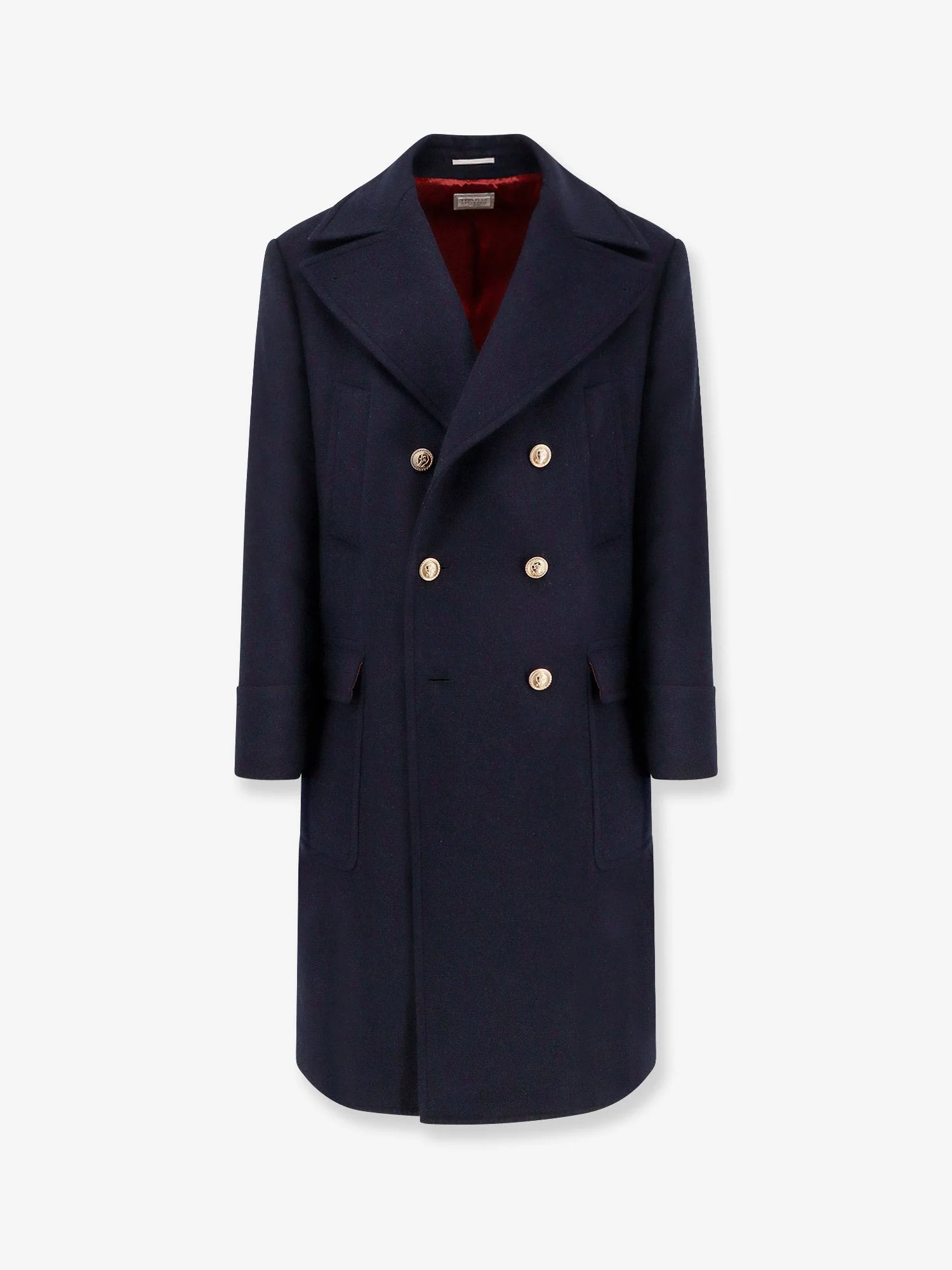 Brunello Cucinelli Double-Breasted Wool Coat