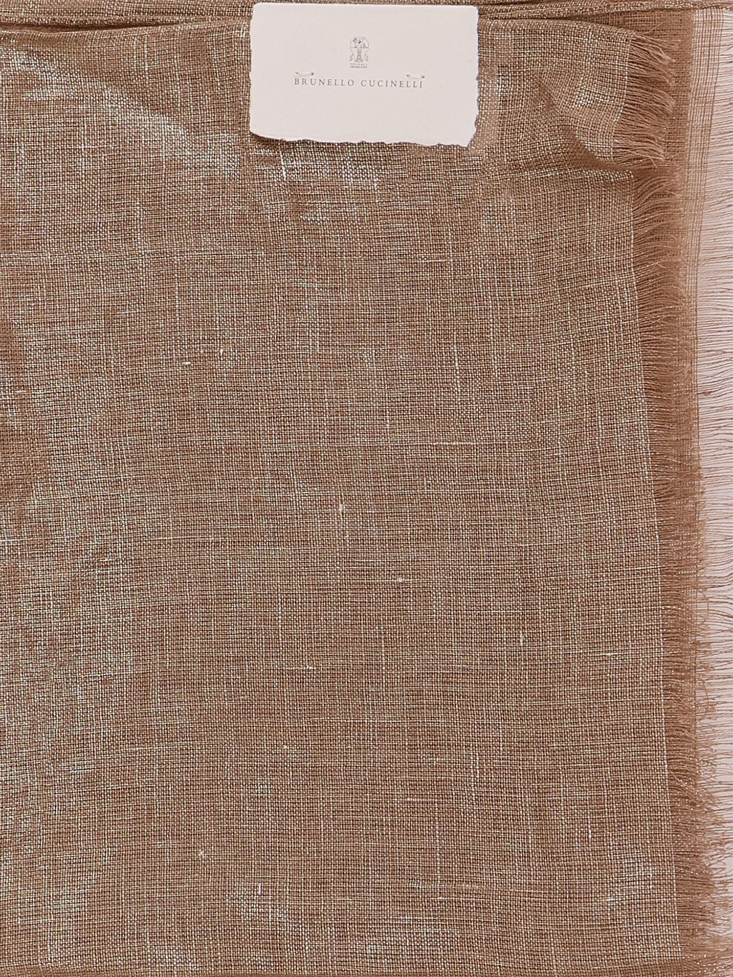 Brunello Cucinelli Lurex Linen Scarf - Image 2