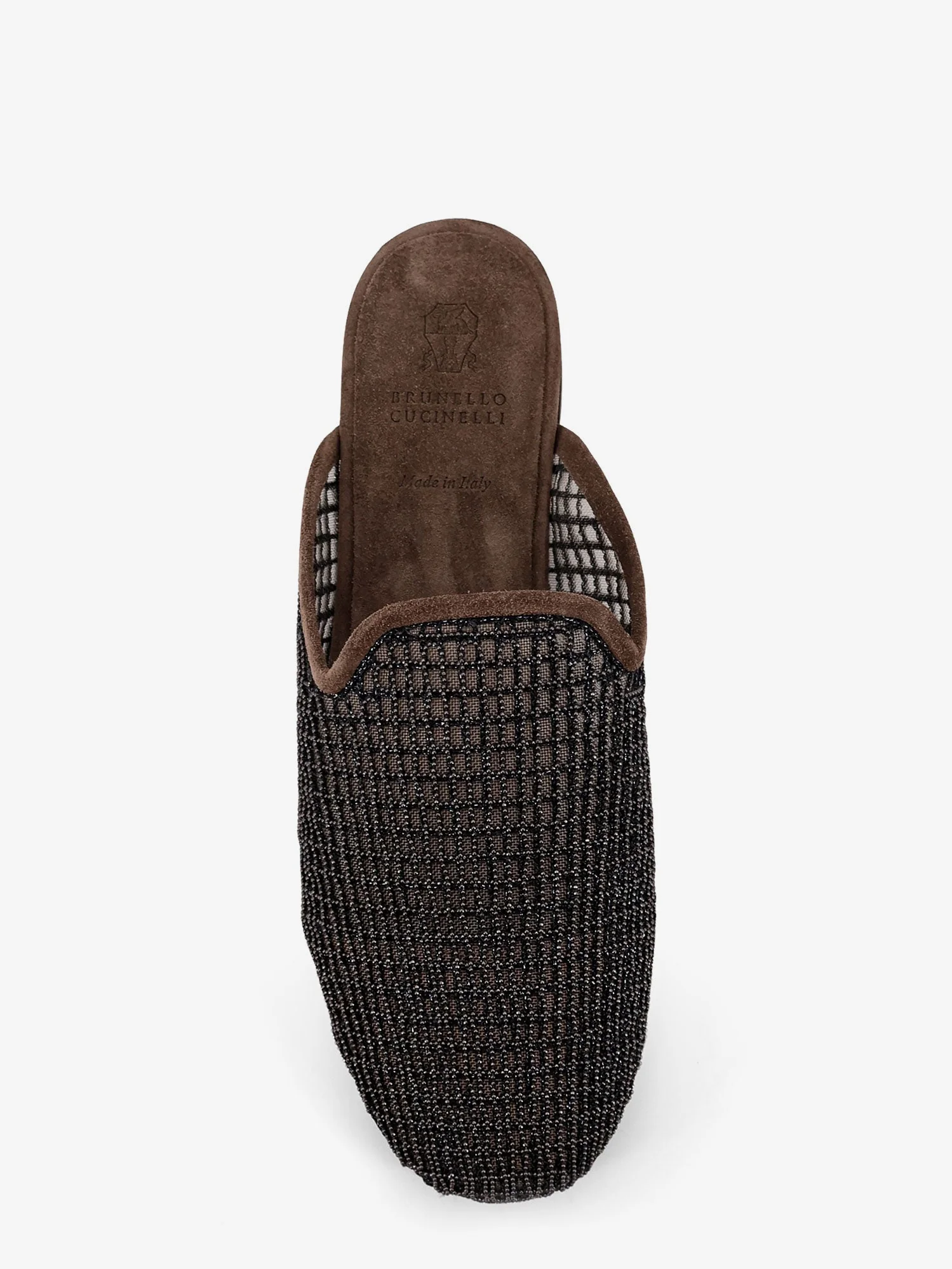 Brunello Cucinelli Mesh And Suede Sandals With Monili Details - Image 5