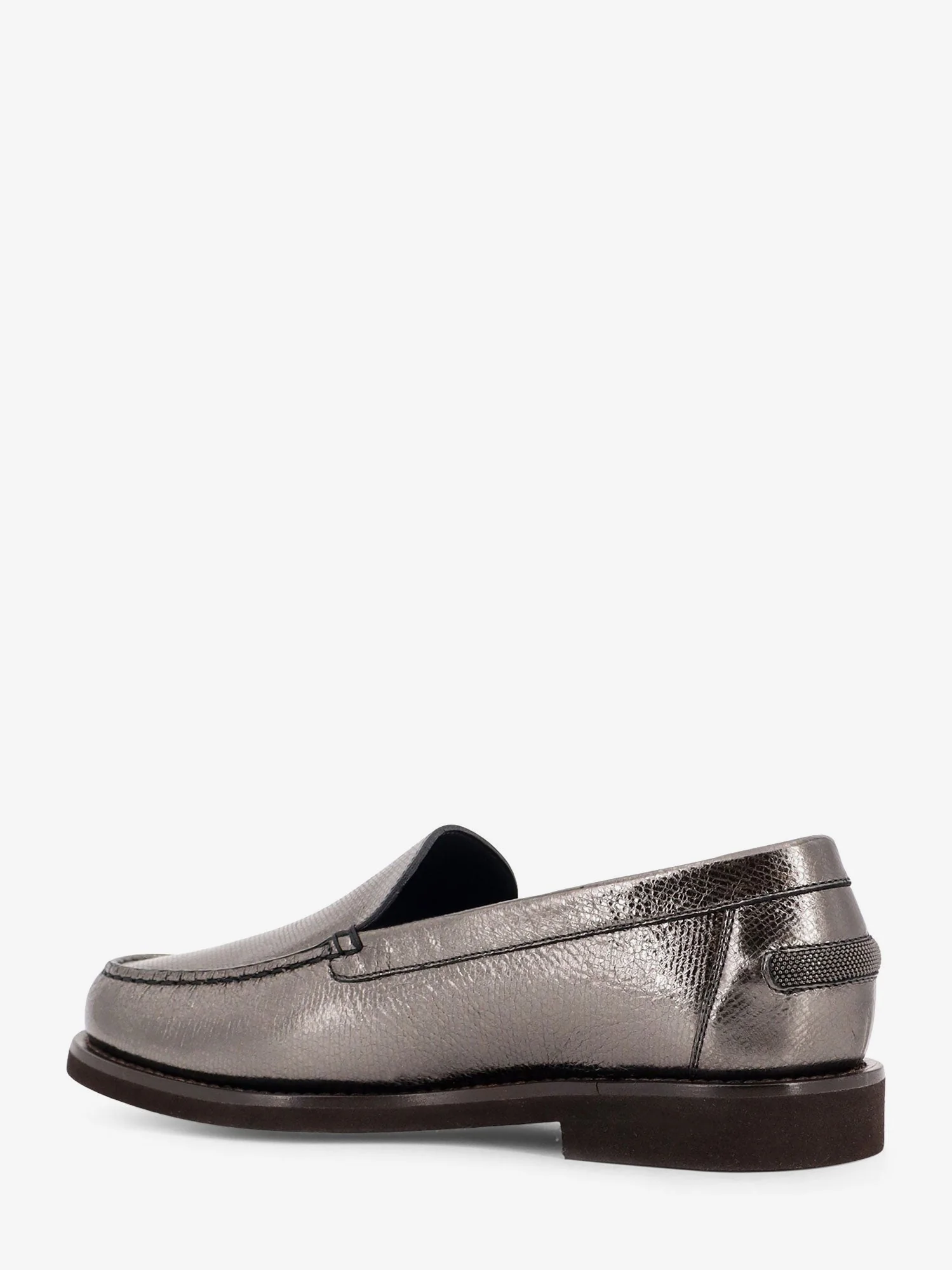 Brunello Cucinelli Penny Laminated Leather Loafer - Image 3